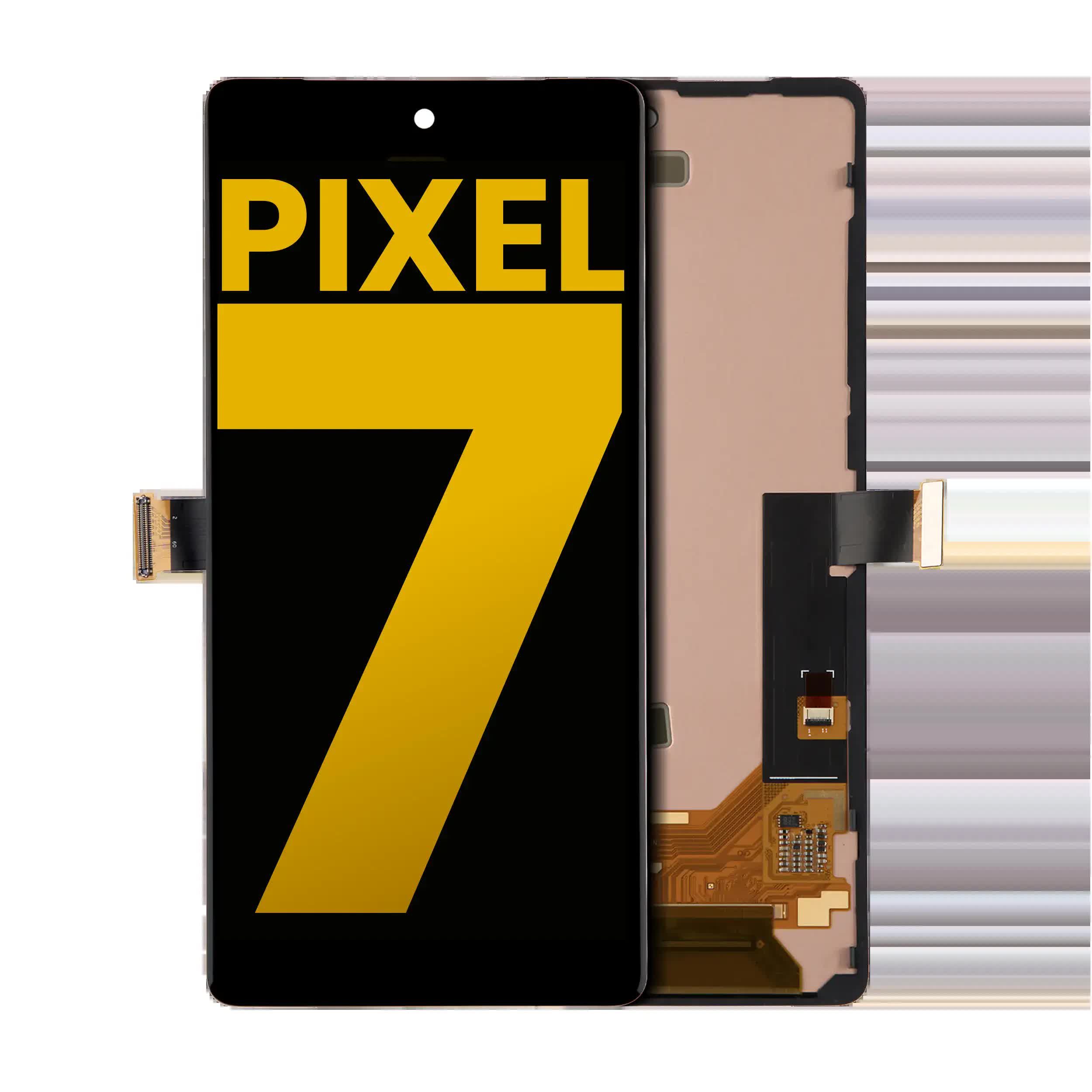 OLED Display mit Rahmen (ohne Fingerprint Sensor) für Google Pixel 7 (professionell aufgearbeitet)