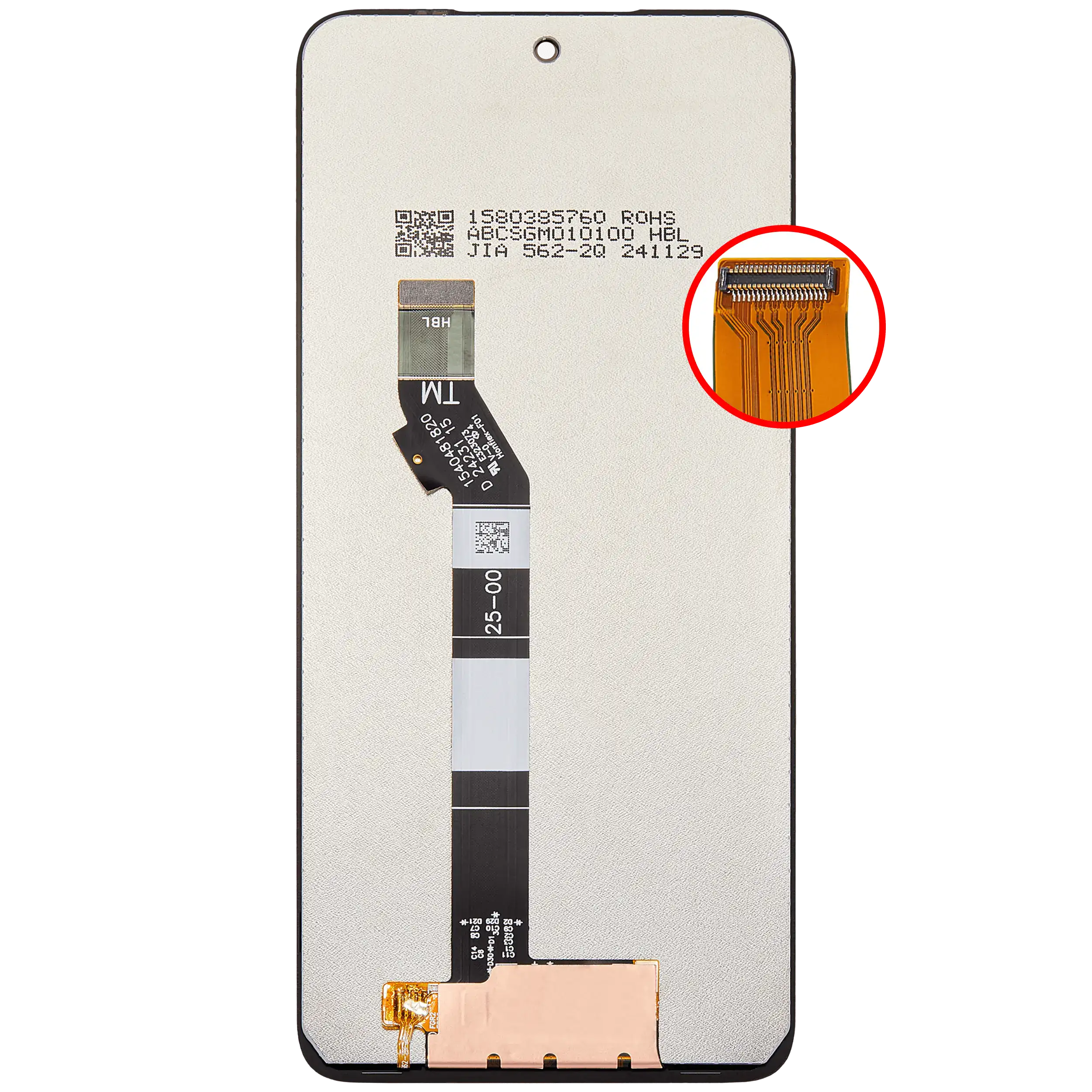 LCD Display ohne Rahmen für Motorola Moto G35 5G (XT2433 / 2024) (professionell aufgearbeitet) – Bild 4