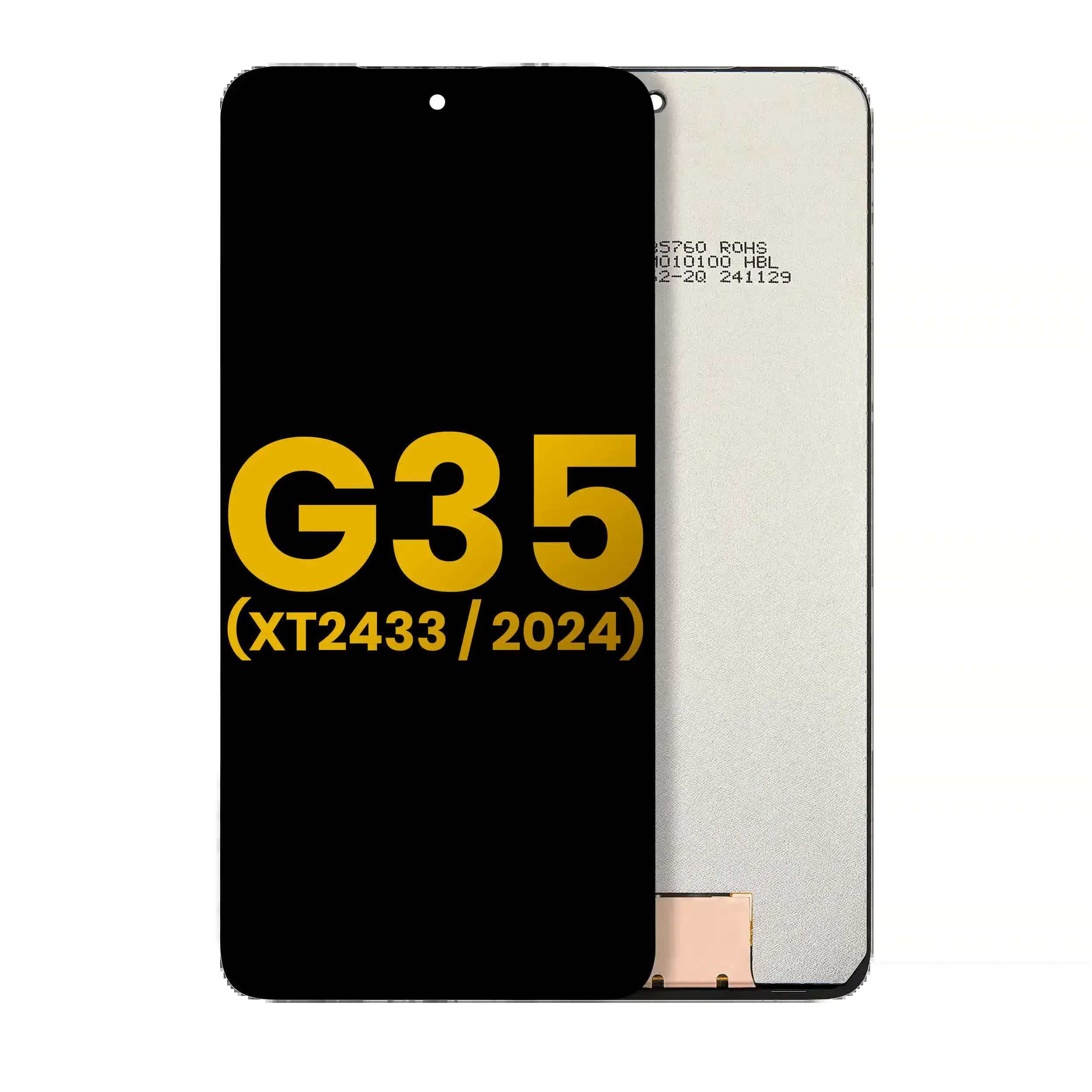 LCD Display ohne Rahmen für Motorola Moto G35 5G (XT2433 / 2024) (professionell aufgearbeitet)