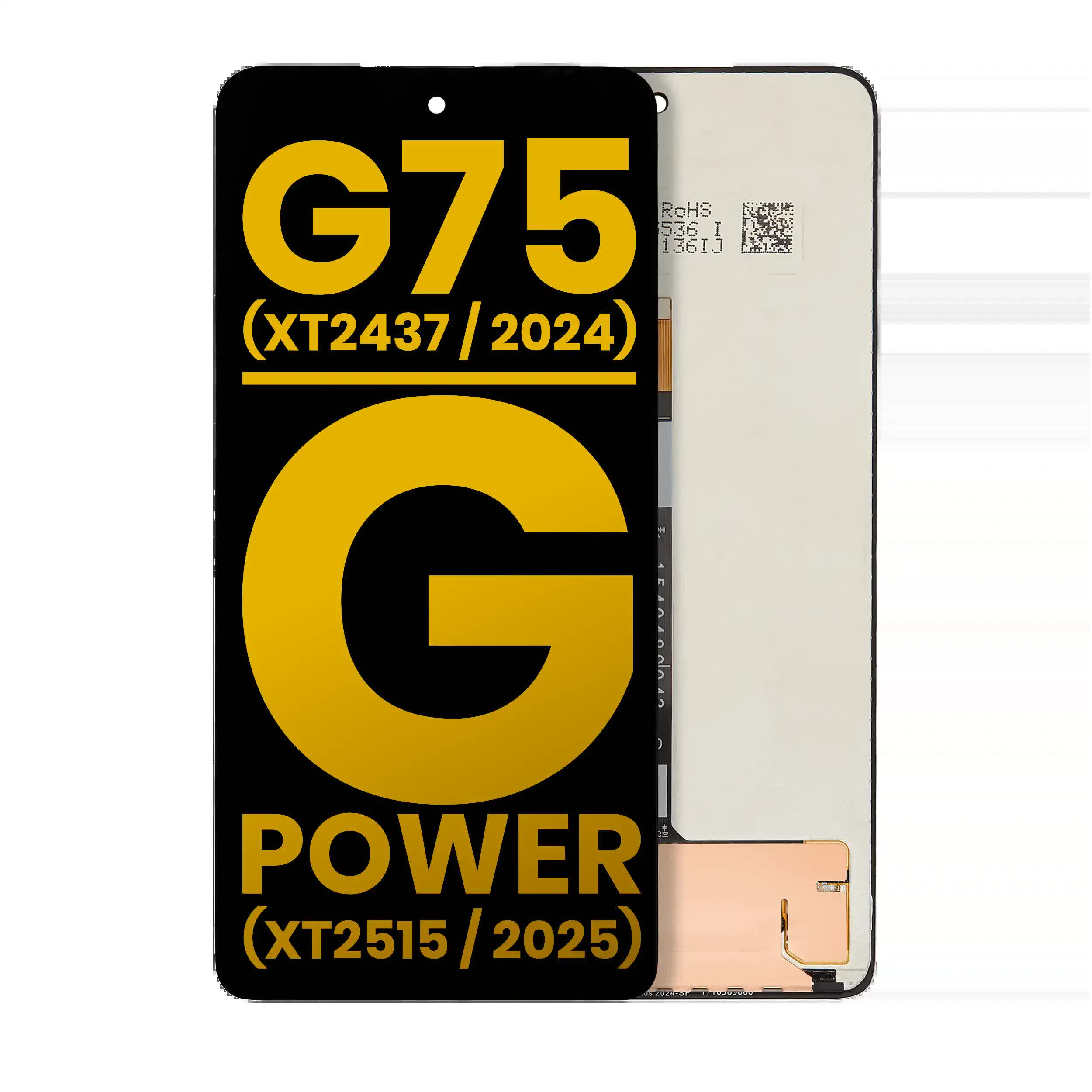 LCD Display ohne Rahmen für Motorola Moto G75 5G (XT2437 / 2024) / G power (XT2515 / 2025) (professionell aufgearbeitet)