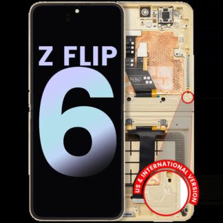 Inner OLED Display mit Rahmen für Samsung Galaxy Z Flip 6 5G (US & International) (Service Pack) (Yellow)