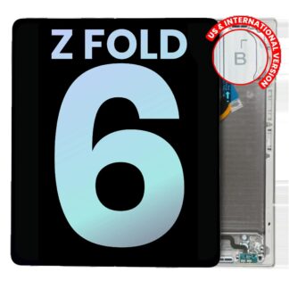 Inner OLED Display mit Rahmen für Samsung Galaxy Z Fold 6 5G (US & International) (Service Pack) (Pink (Rosa))