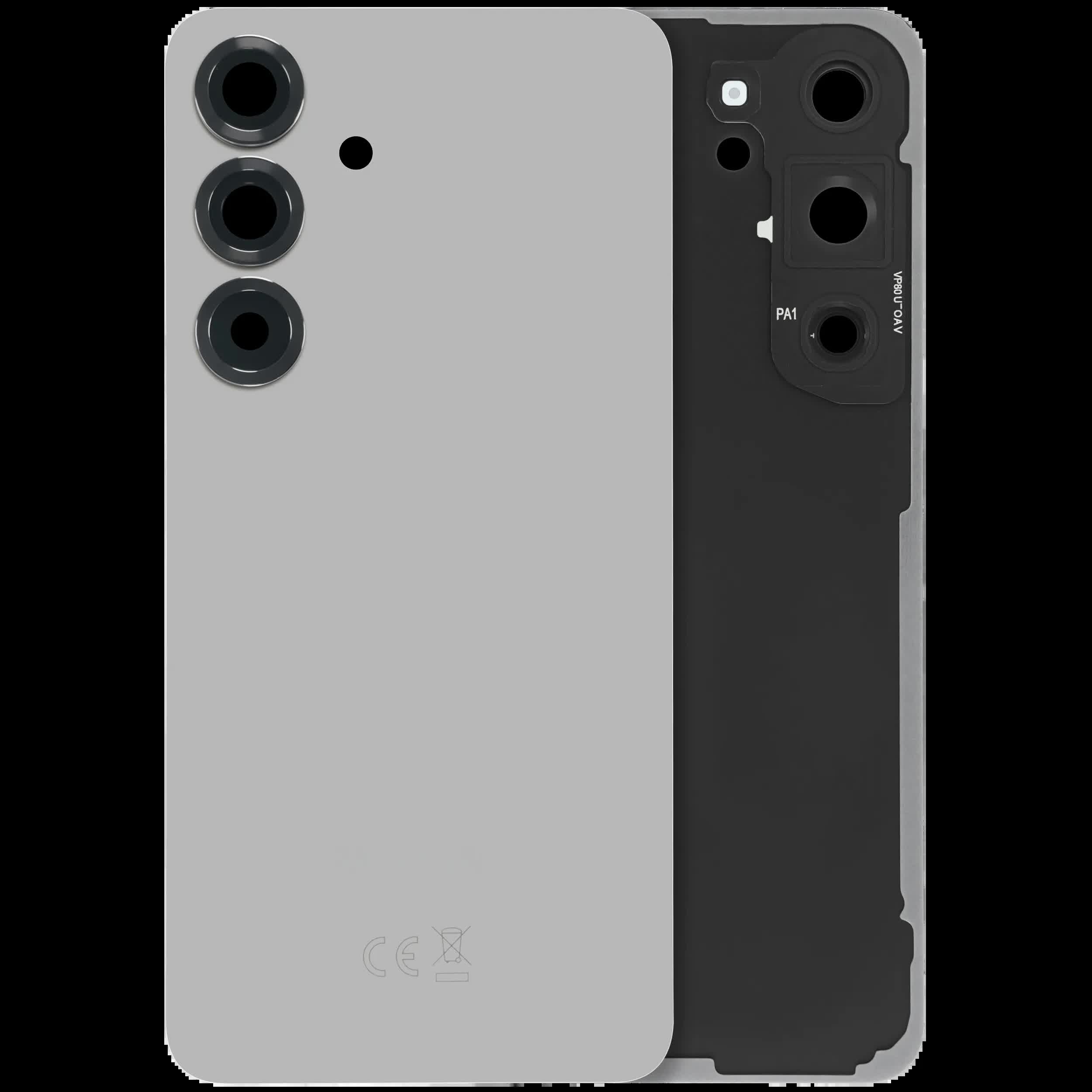 Rückdeckelglas mit Kameraglas für Samsung Galaxy S25 5G (Service Pack) (Silver Shadow)