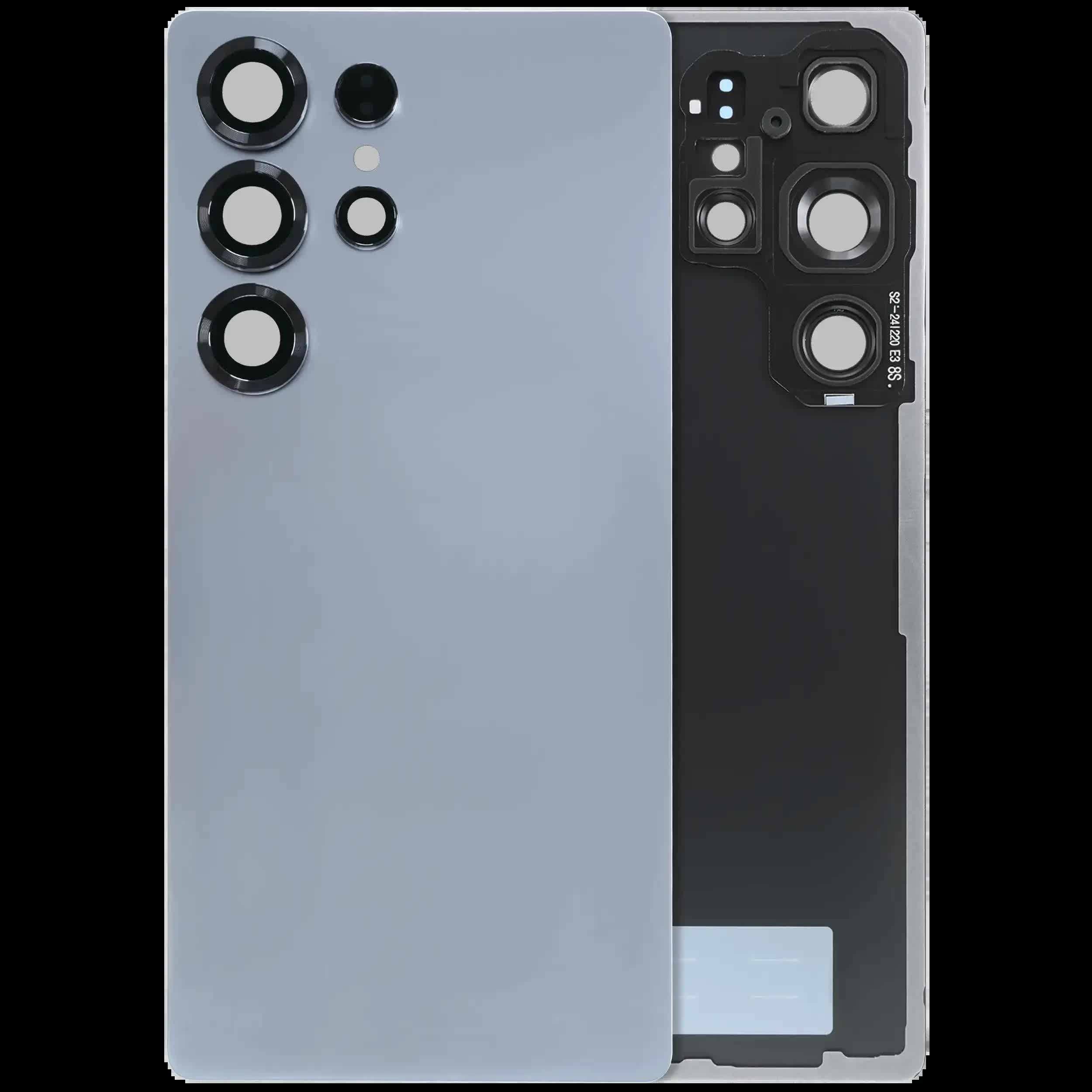 Rückdeckelglas mit Kameraglas für Samsung Galaxy S25 Ultra 5G (Service Pack) (Titanium Silver Blue)
