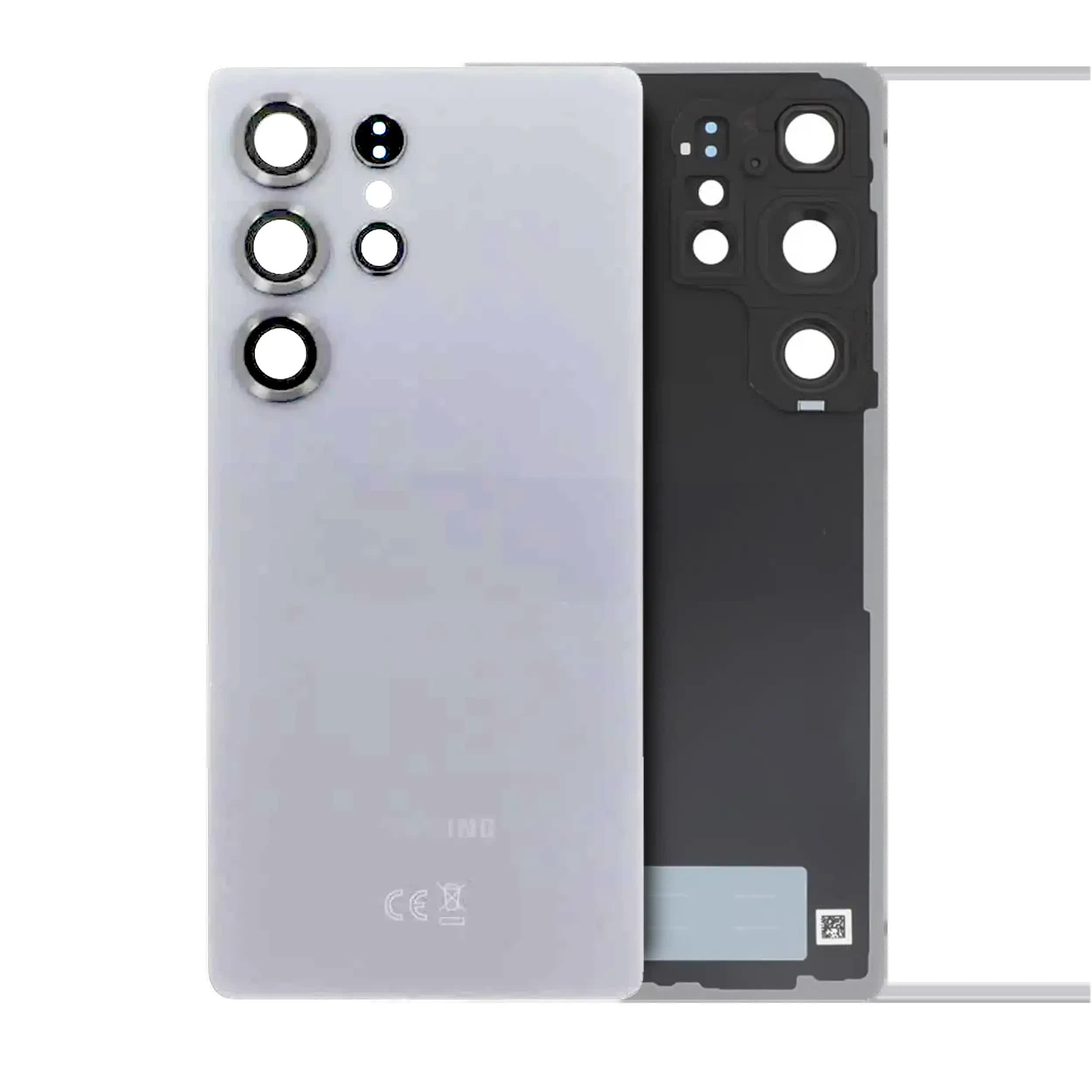 Rückdeckelglas mit Kameraglas für Samsung Galaxy S25 Ultra 5G (Service Pack) (Titanium White Silver)