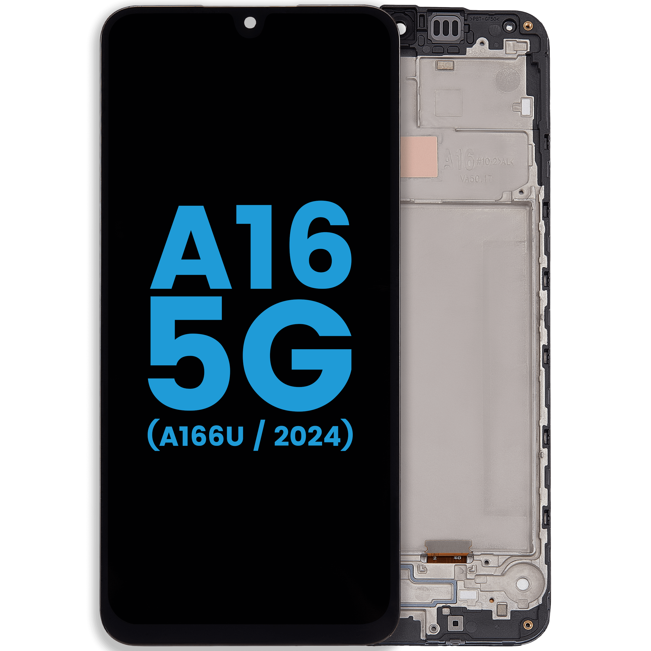 OLED Display mit Rahmen für Samsung Galaxy A16 5G (A166U / 2024) (US-Version) (Service Pack) – Bild 4
