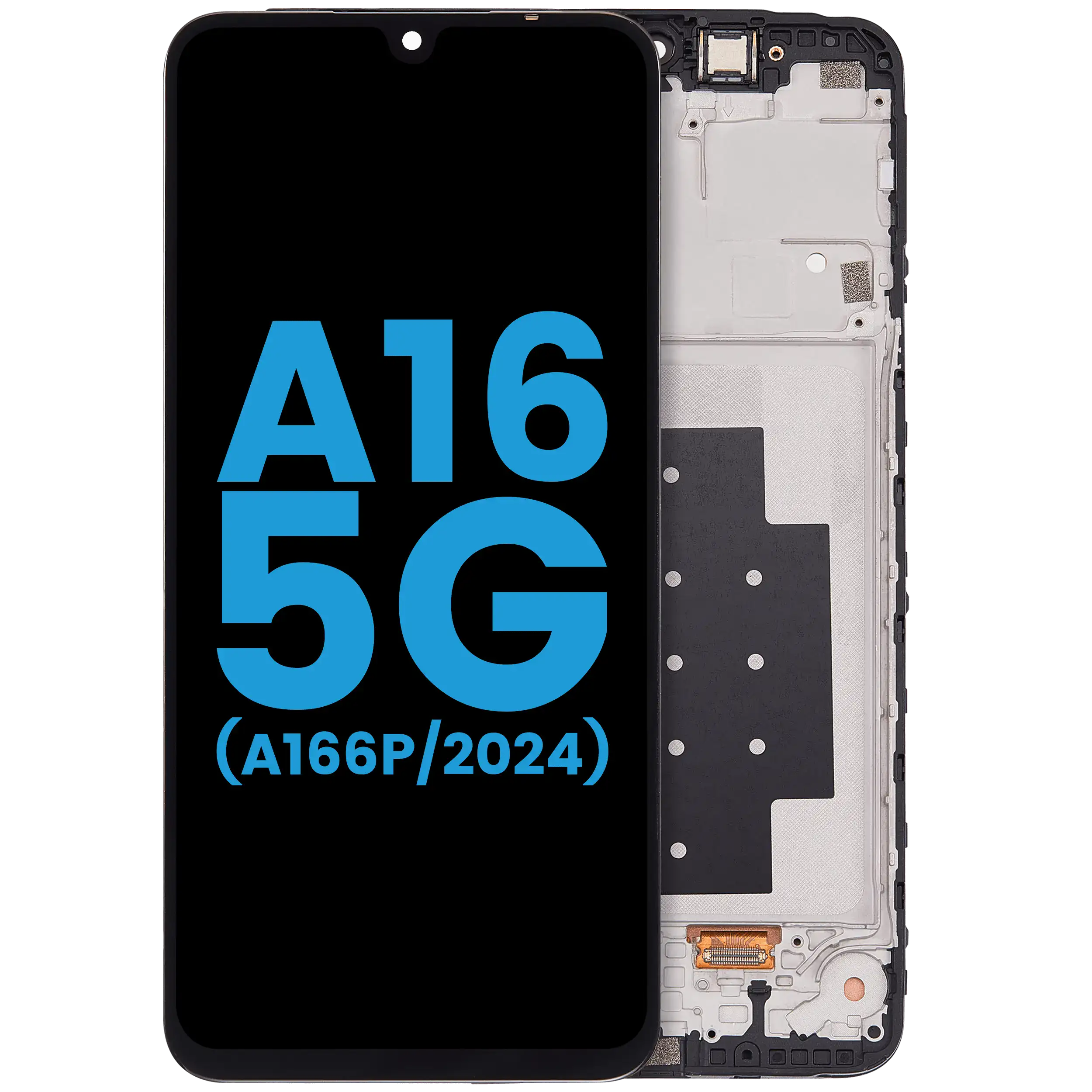 OLED Display mit Rahmen für Samsung Galaxy A16 5G (A166U / 2024) (US-Version) (Service Pack) – Bild 5