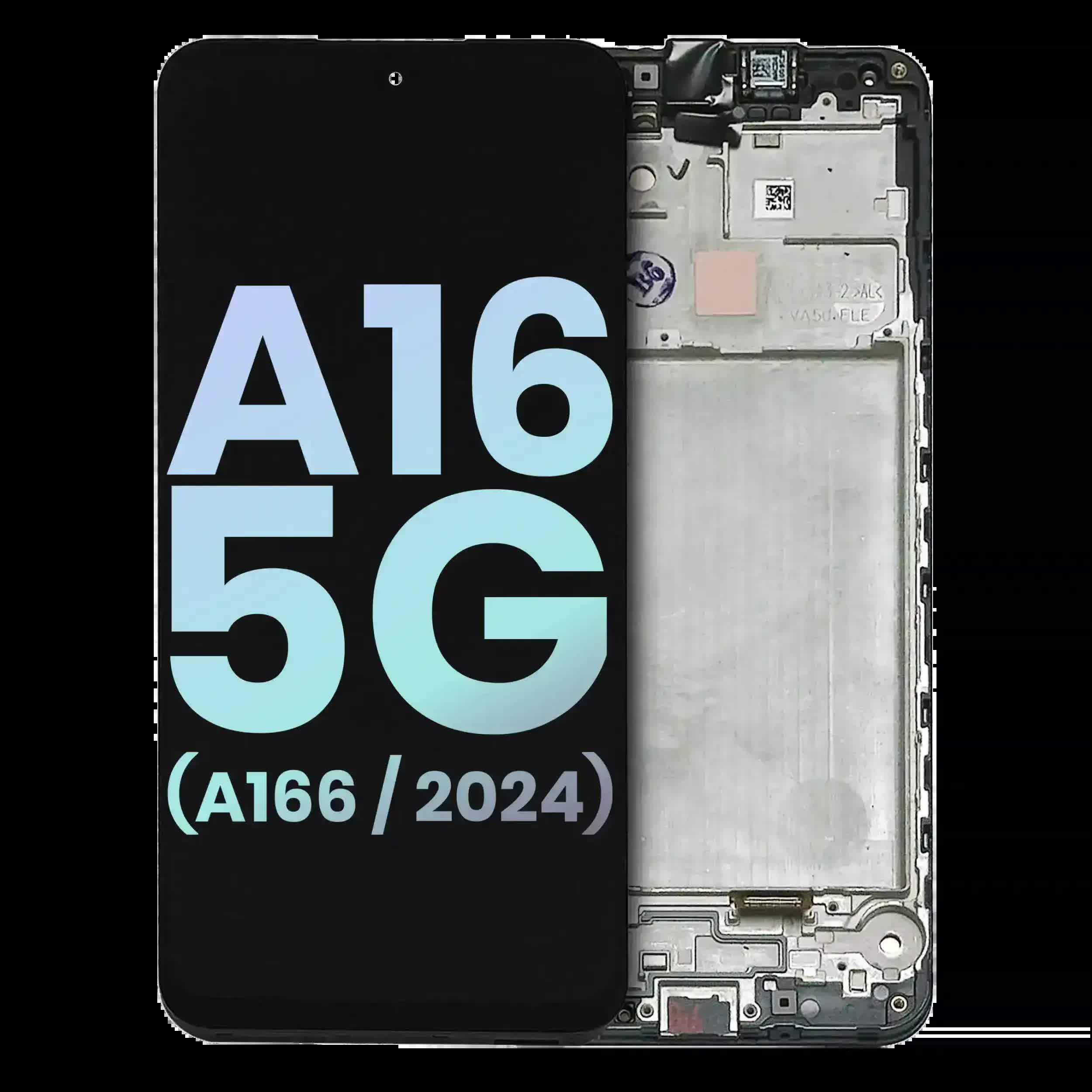 OLED Display mit Rahmen für Samsung Galaxy A16 5G (A166U / 2024) (US-Version) (Service Pack)