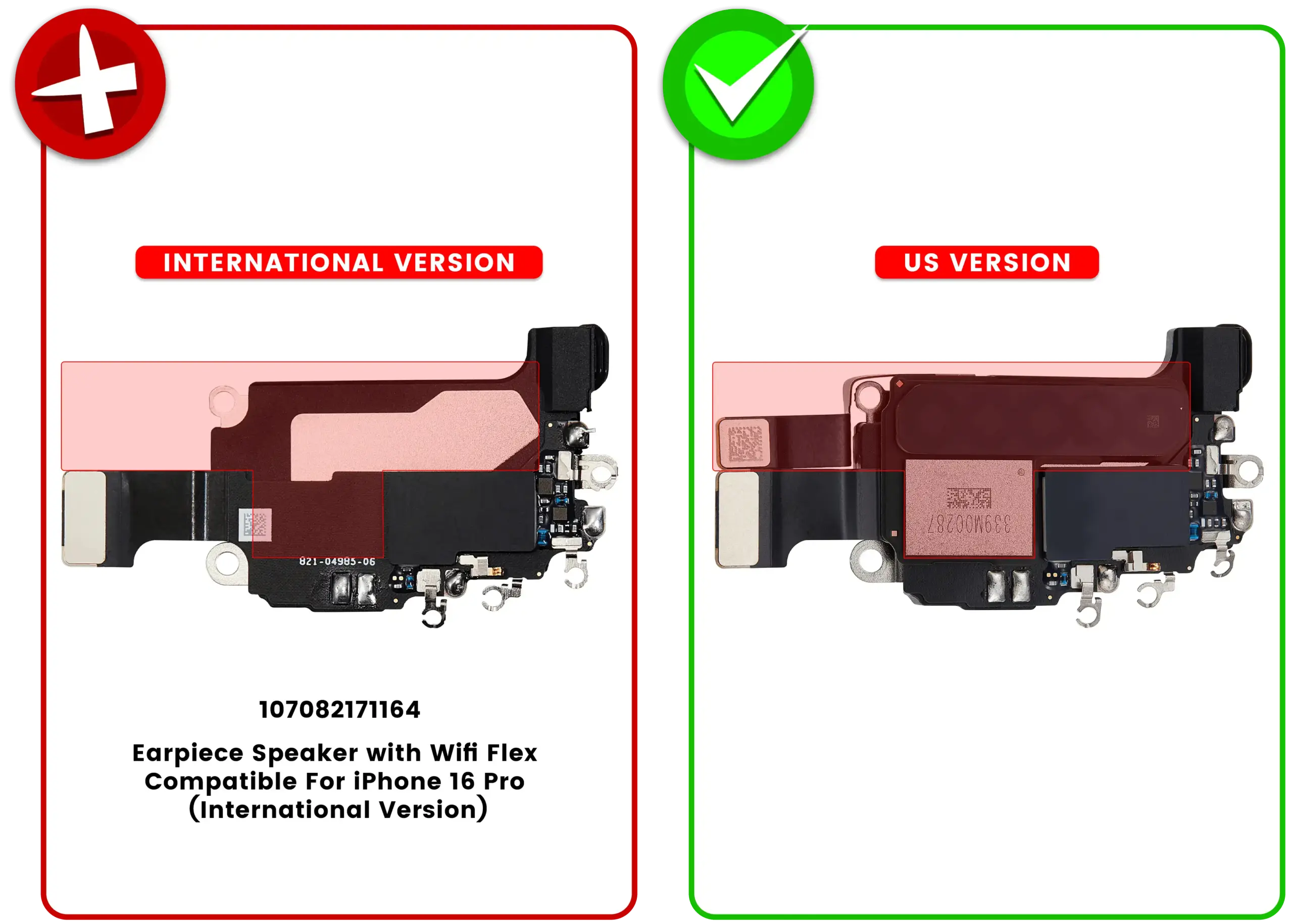 Hörmuschel-Lautsprecher mit Wifi Flex für iPhone 16 Pro (US-Version) – Bild 3