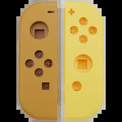Gehäuseschale für Nintendo Switch Joy Con Controller (Brown / Yellow)