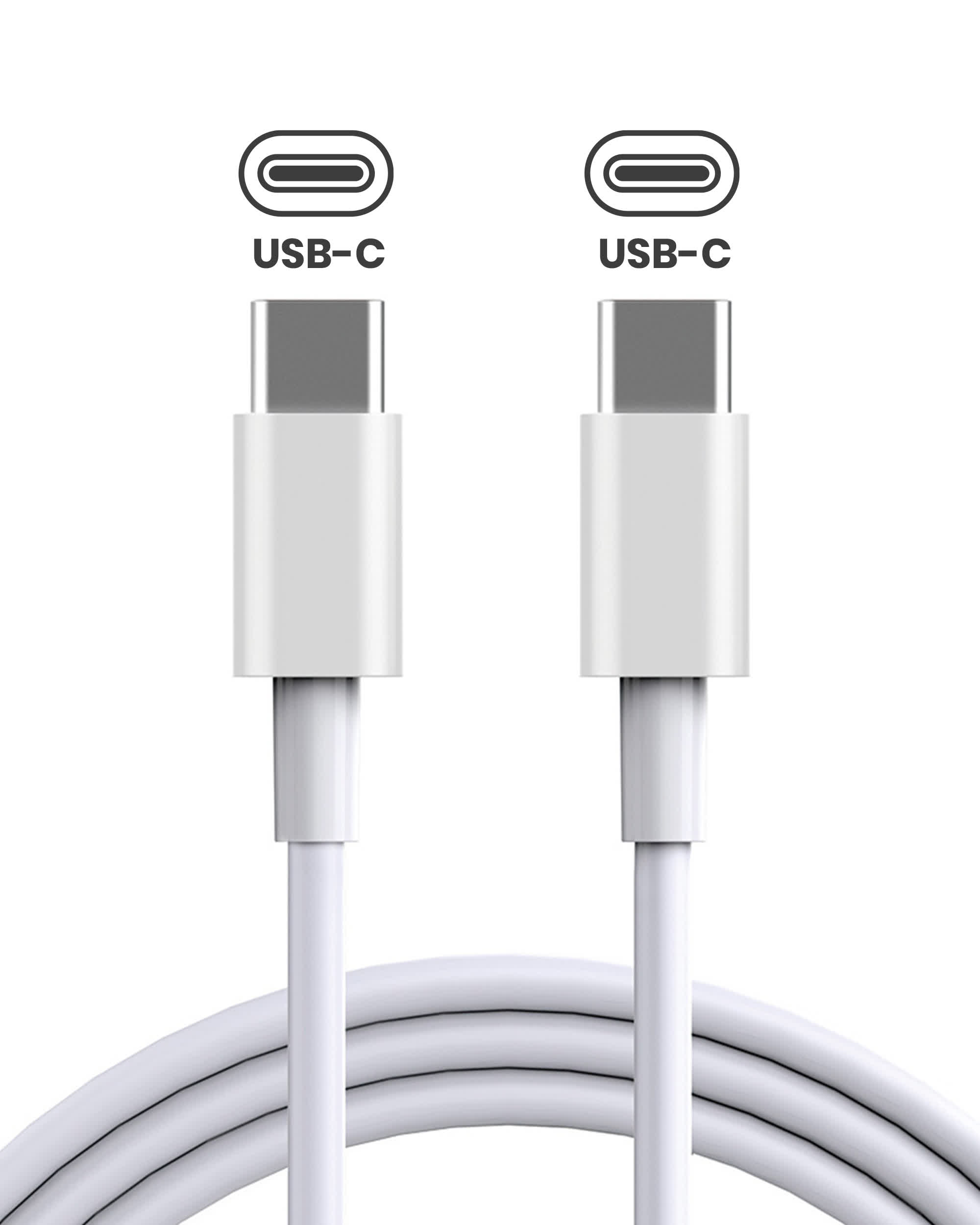 USB-C to C Kabel für iPhone / iPad (1 m / 3 ft) (Original Grade A) (Bulk-Verpackung) (50er-Pack)