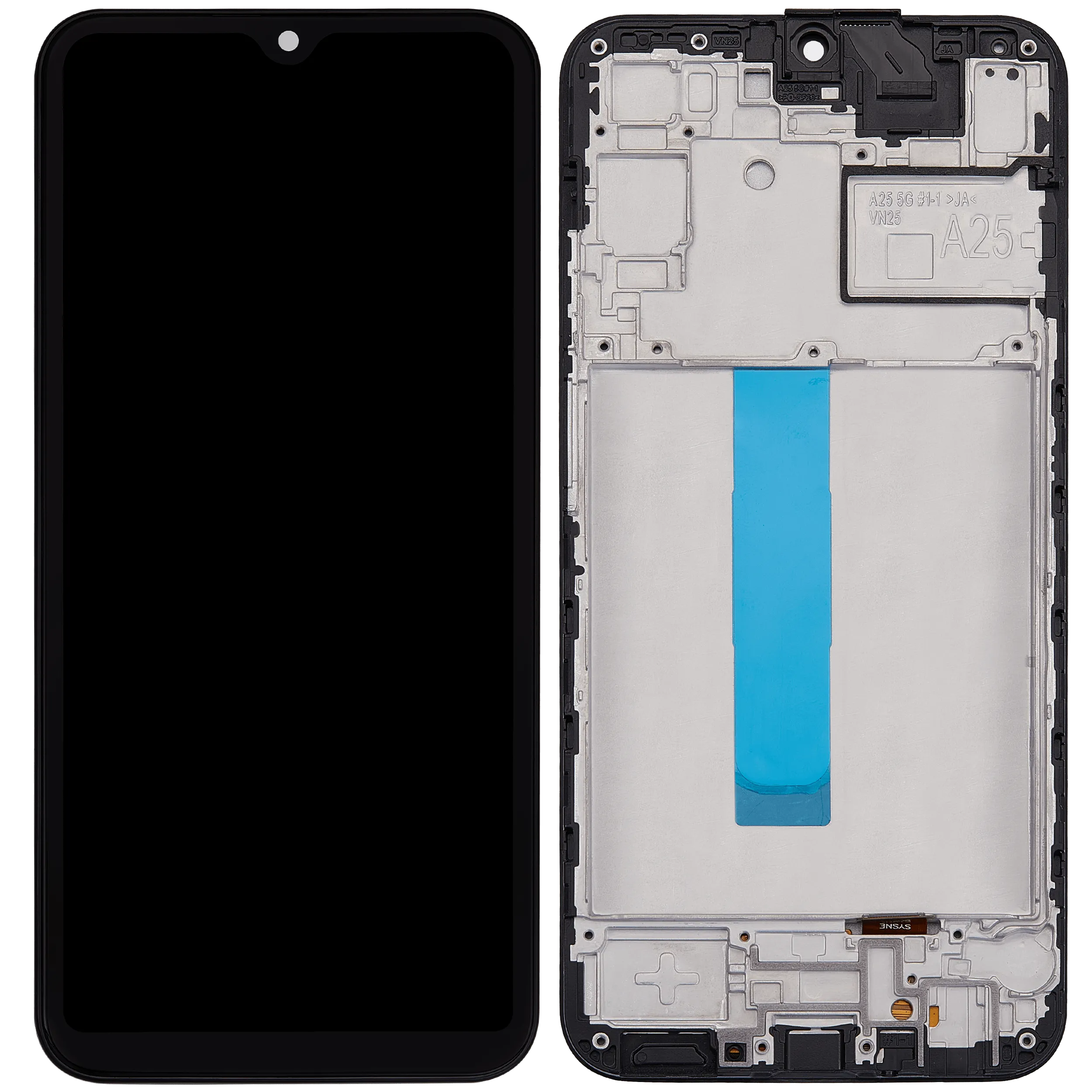 LCD Display mit Rahmen für Samsung Galaxy A25 5G (A256 / 2023) (Aftermarket: incell ) – Bild 2