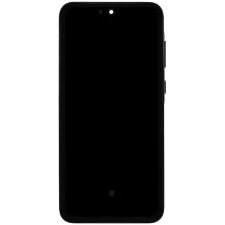 OLED Display mit Rahmen für Samsung Galaxy A55 (A556 / 2024) (6.62") (Aftermarket Plus) (Navy)