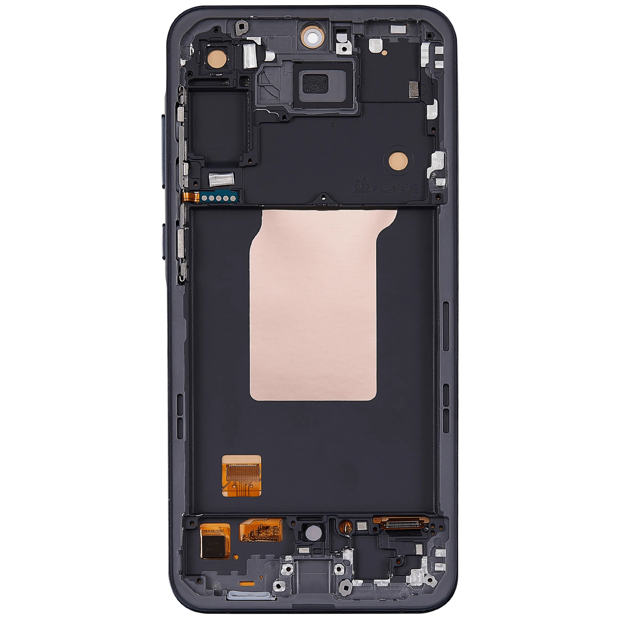 OLED Display mit Rahmen für Samsung Galaxy A55 (A556 / 2024) (6.62") (Aftermarket Plus) (Navy) – Bild 4