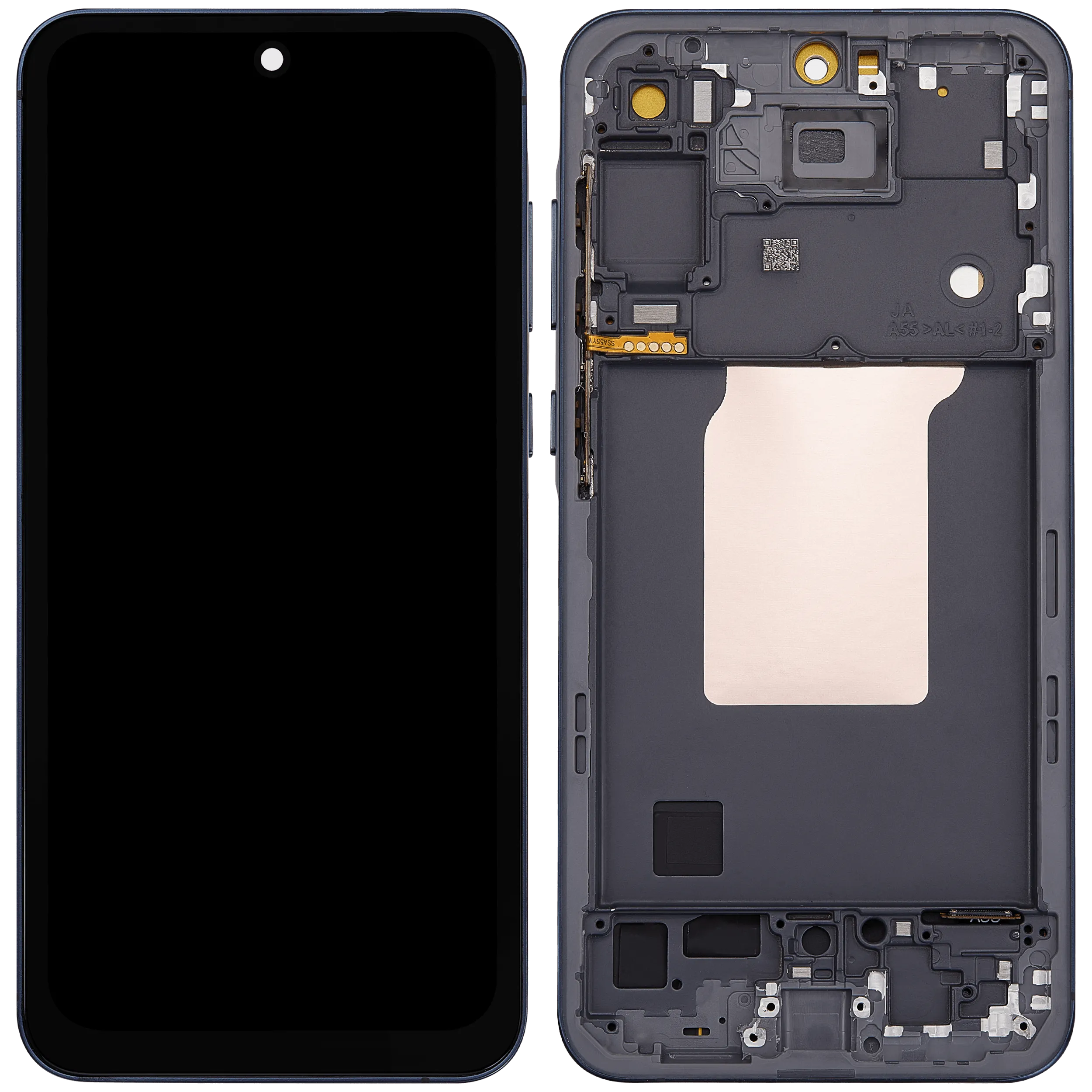 LCD Display mit Rahmen für Samsung Galaxy A55 (A556 / 2024) (Aftermarket incell ) (Navy) – Bild 2