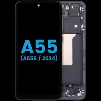 LCD Display mit Rahmen für Samsung Galaxy A55 (A556 / 2024) (Aftermarket incell ) (Navy)