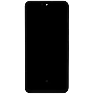 OLED Display mit Rahmen für Samsung Galaxy S24 FE 5G (US & International Version) (6.62") (Aftermarket Plus) (Graphite)