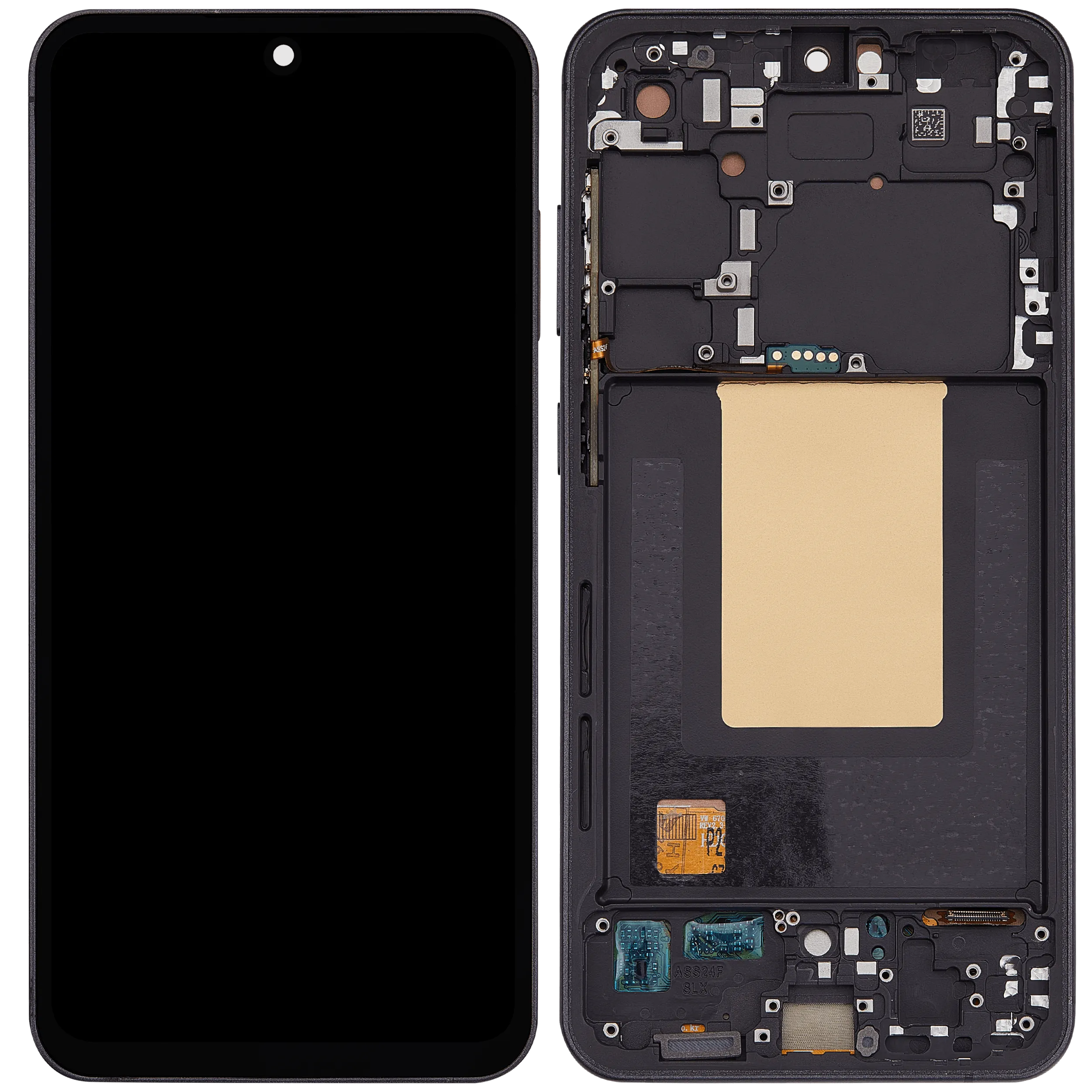LCD Display mit Rahmen für Samsung Galaxy S24 FE 5G (US & International Version) (Aftermarket : incell) (Graphite) – Bild 2