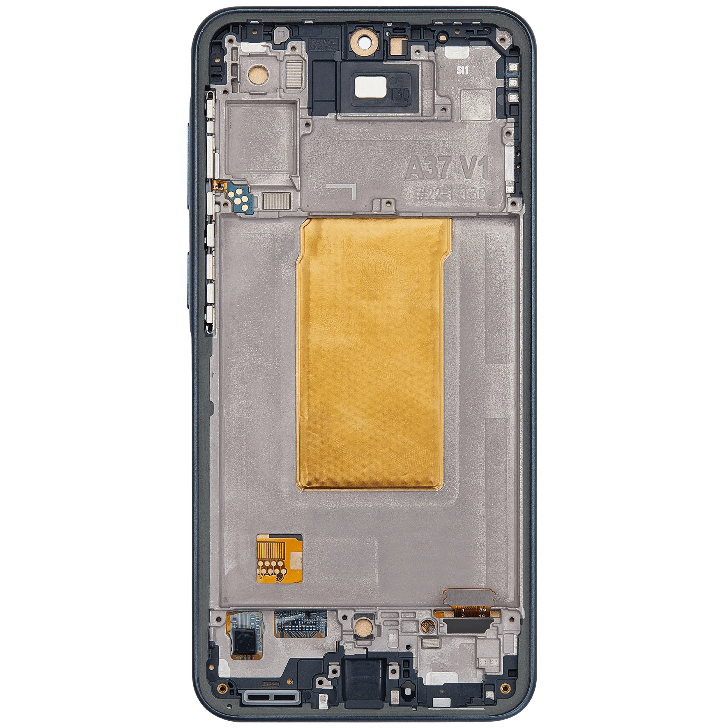 LCD Display mit Rahmen für Samsung Galaxy A37 5G (A376 / 2026) (Aftermarket : incell) (Charkoal) – Bild 4