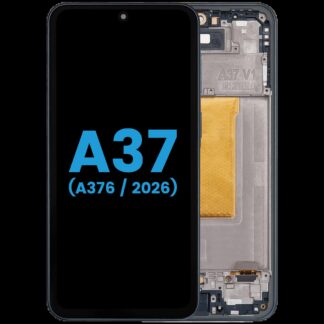 LCD Display mit Rahmen für Samsung Galaxy A37 5G (A376 / 2026) (Aftermarket : incell) (Charkoal)