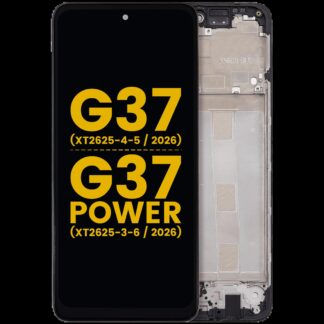 LCD Display mit Rahmen für Motorola Moto G37 (XT2625-4-5 / 2026) / G37 Power (XT2625-3-6 / 2026) (professionell aufgearbeitet)