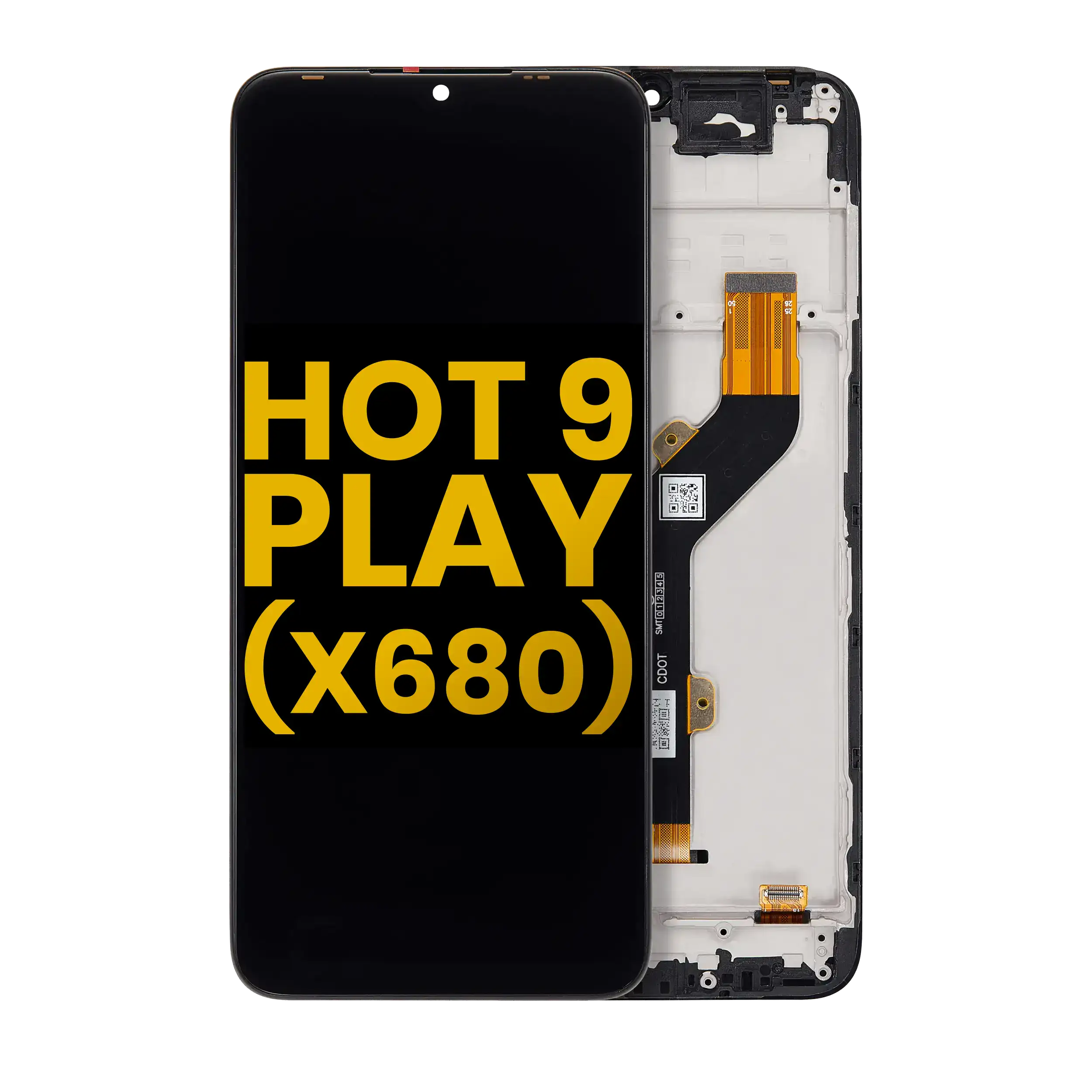 LCD Display mit Rahmen für Infinix Hot 50i (X6531/ 6531B) (Premium) – Bild 4