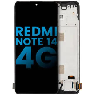 OLED Display mit Rahmen für Xiaomi Redmi Note 14 4G (EU Version) (Aftermarket Plus)