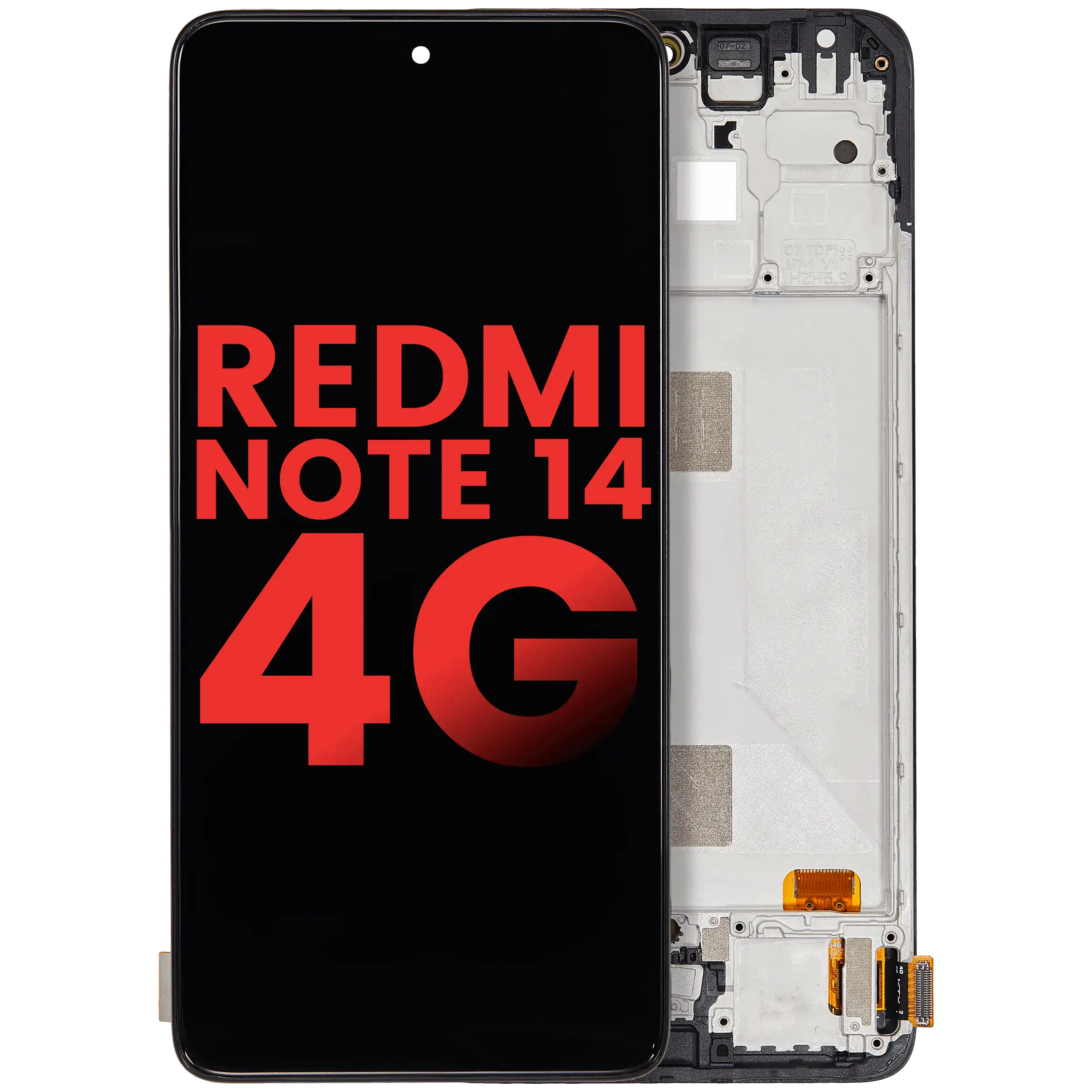 OLED Display ohne Rahmen für Xiaomi Redmi Note 14 4G (EU Version) (Aftermarket Plus) – Bild 3