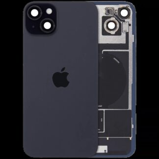 Rückglas mit MagSafe Magnet & NFC & Taschenlampen-Flexkabel für IPhone 15 Plus (Original) (Black (Schwarz))