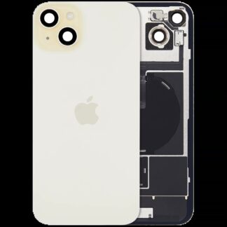 Rückglas mit MagSafe Magnet & NFC & Taschenlampen-Flexkabel für IPhone 15 Plus (Original) (Yellow)