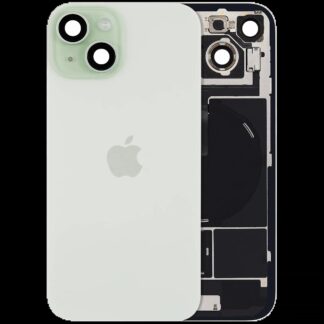 Rückglas mit MagSafe Magnet & NFC & Taschenlampen-Flexkabel für IPhone 15 (Original) (Green (Grün))