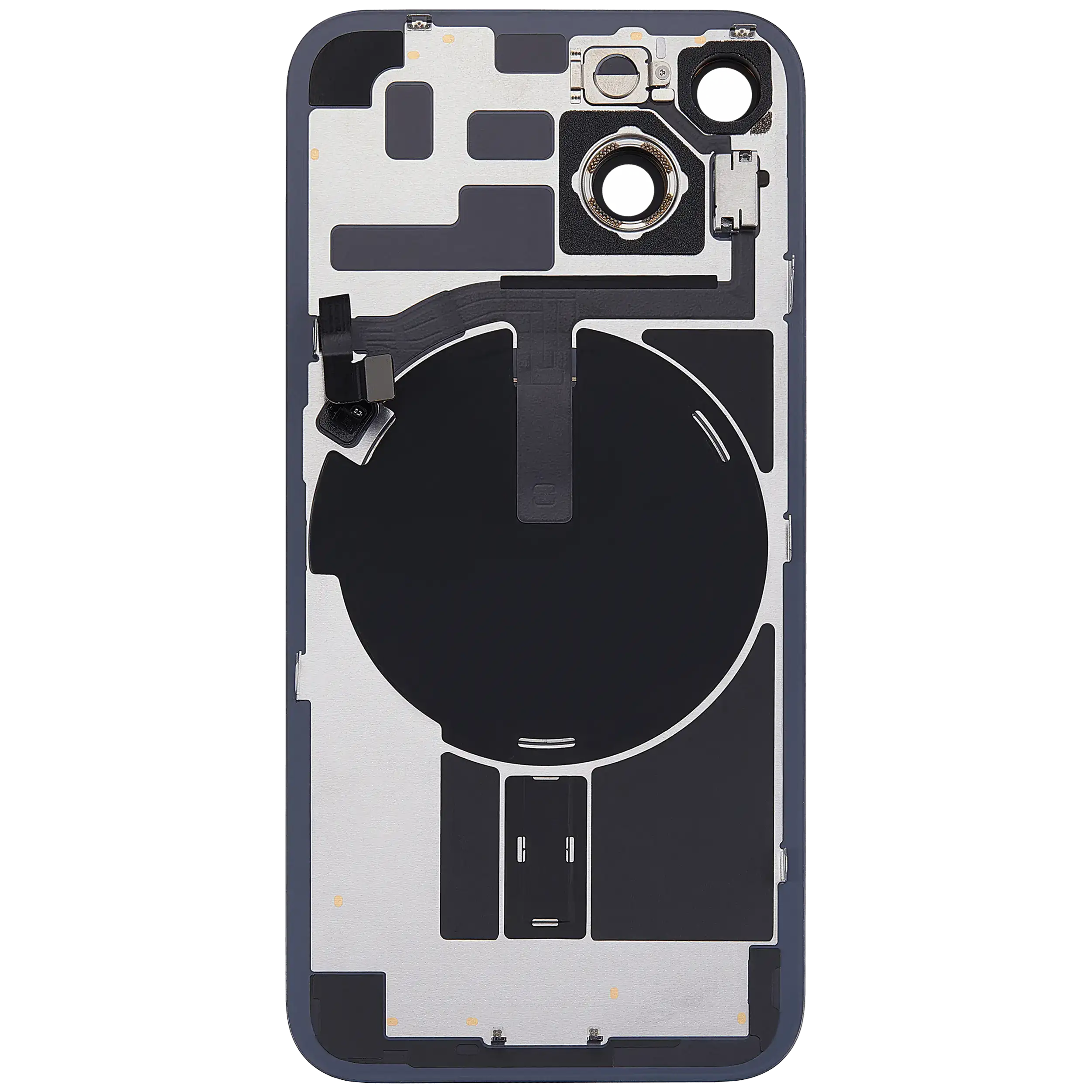 Rückglas mit MagSafe Magnet & NFC & Taschenlampen-Flexkabel für iPhone 14 (Original) (Midnight) – Bild 4