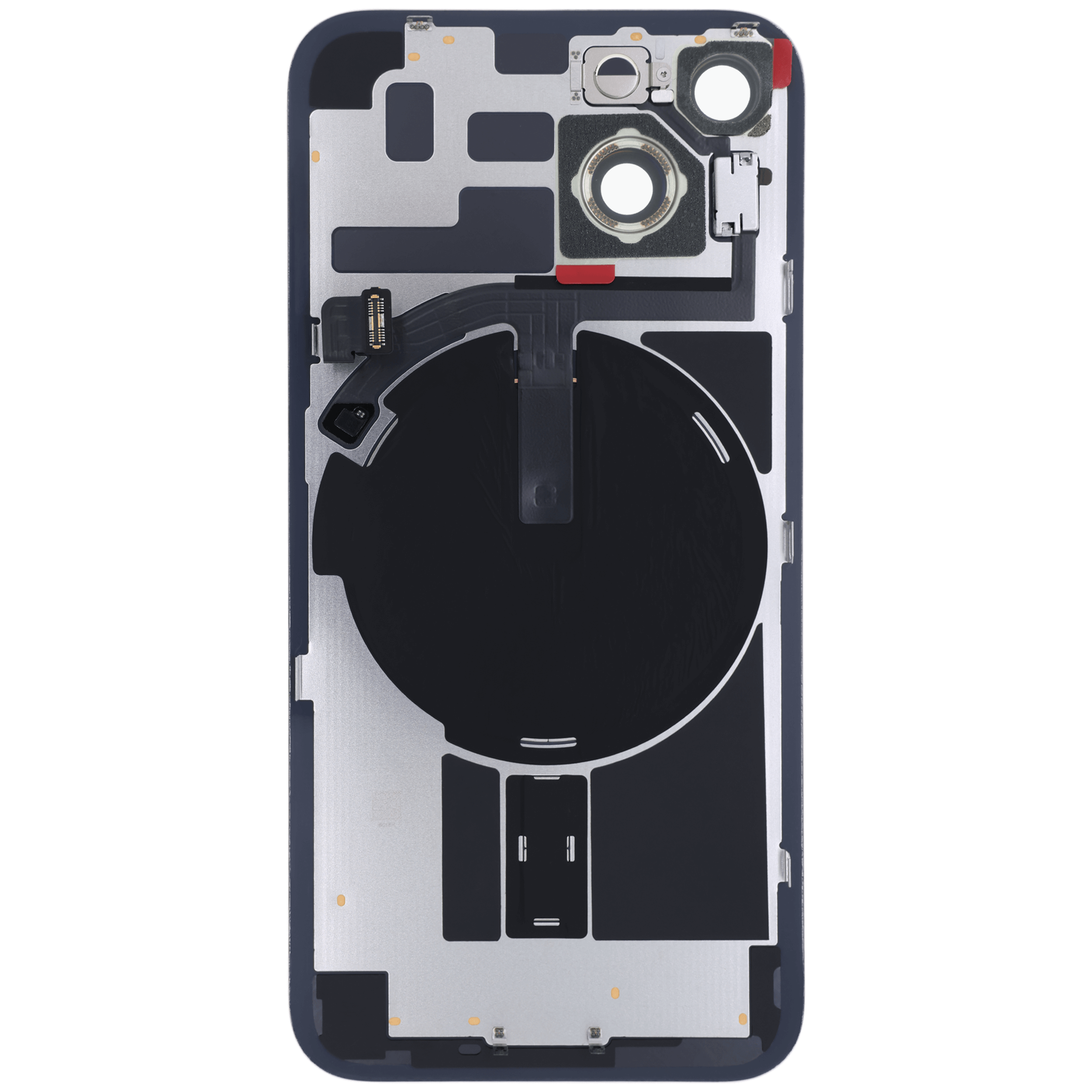 Rückglas mit MagSafe Magnet & NFC & Taschenlampen-Flexkabel für iPhone 14 (Original) (Starlight) – Bild 4