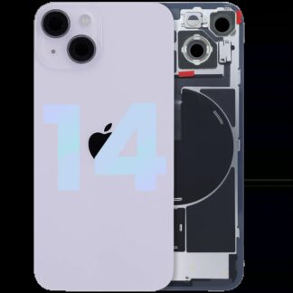 Rückglas mit MagSafe Magnet & NFC & Taschenlampen-Flexkabel für iPhone 14 (Original) (Purple (Violett))