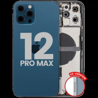 Rückgehäuse mit Kleinteilen für iPhone 12 Pro Max (EU / globale Version) (ausgebautes Originalteil: Grade C) (Pacific Blue)