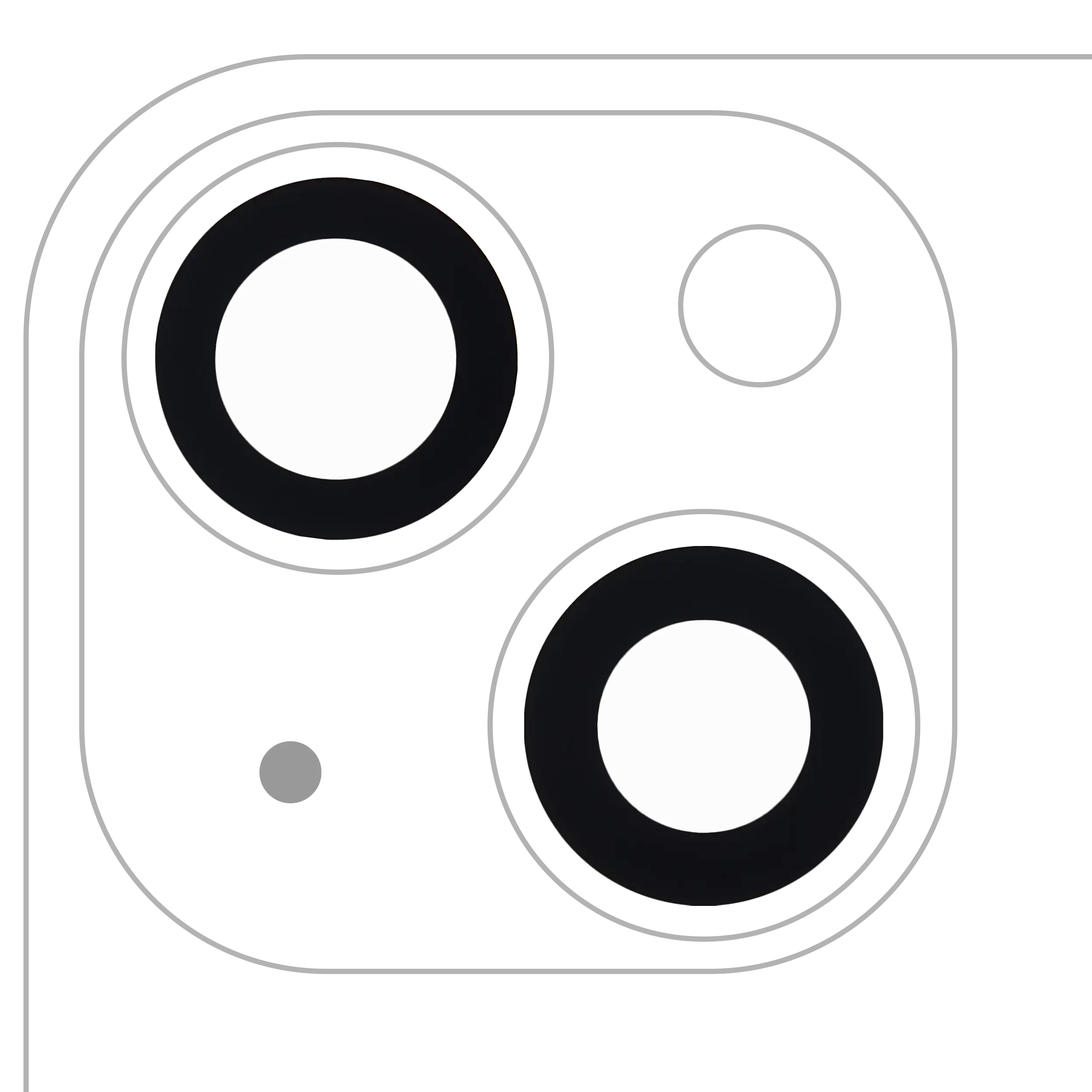Rückkamera-Blendenring einzeln für iPhone 13 / 13 Mini (2-teiliges Set) (Midnight) (10er-Pack) – Bild 2