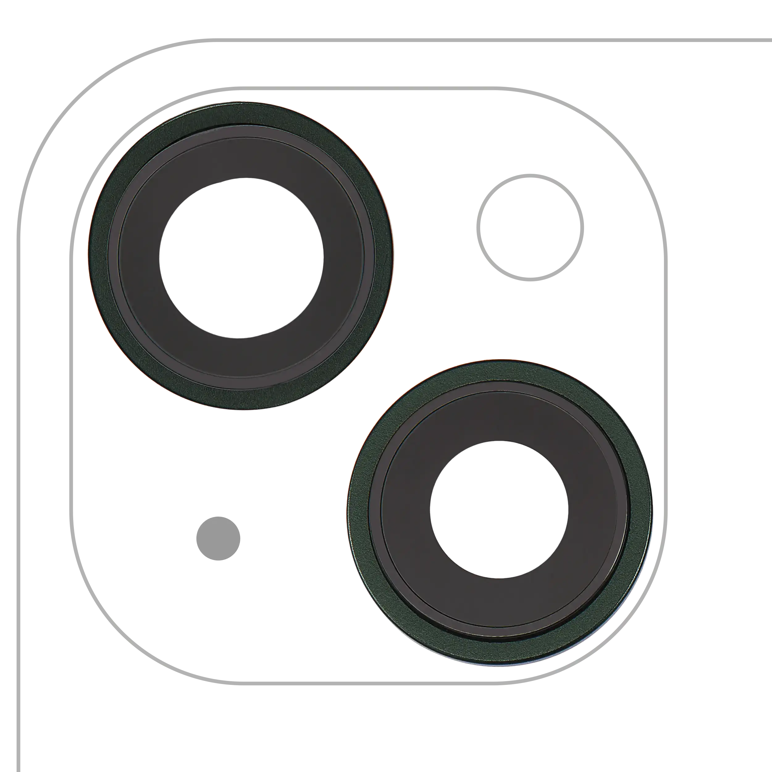 Rückkamera-Blendenring einzeln für iPhone 13 / 13 Mini (2-teiliges Set) (Midnight) (10er-Pack) – Bild 3