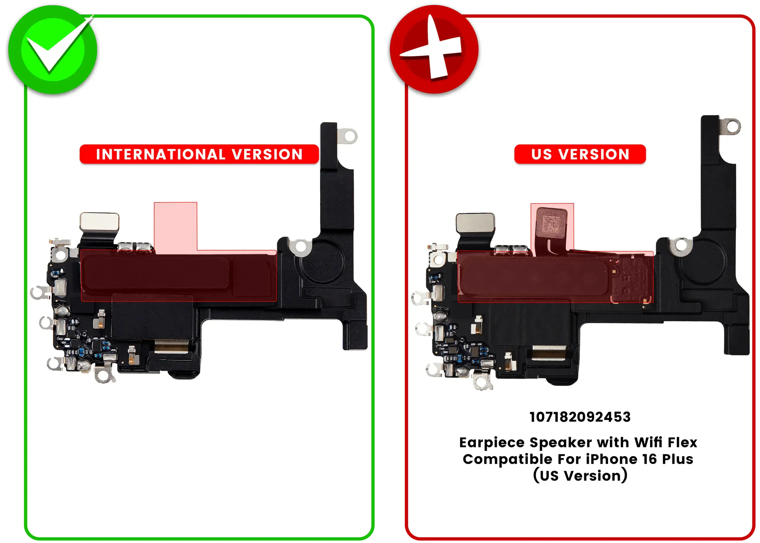 Hörmuschel-Lautsprecher mit Wifi Flex für iPhone 16 Plus (International Version) – Bild 3