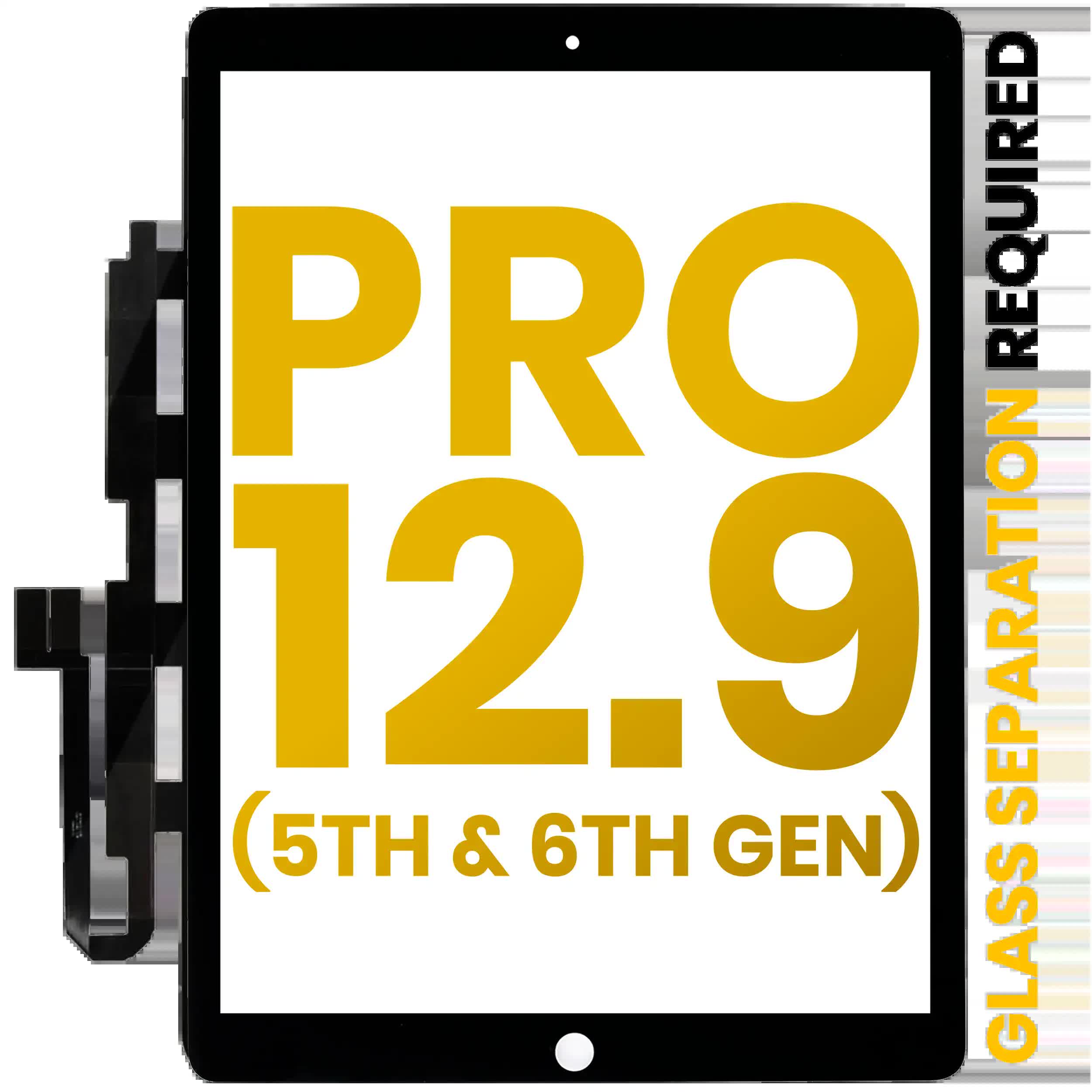 Touchscreen-Digitizer für iPad Pro 12.9" 5th Gen (2021) / 12.9" 6th Gen (2022) (OCA vormontiert & Glas Separation erforderlich) (Premium)