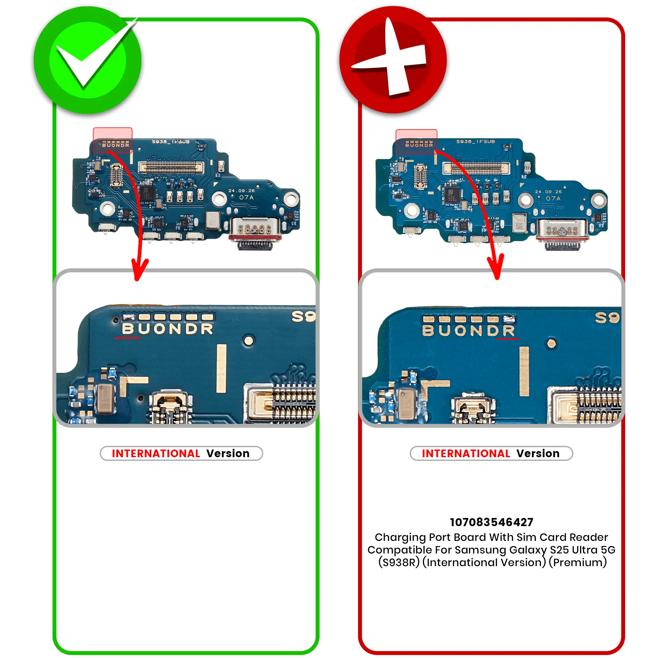 Ladebuchse mit SIM-Kartenleser für Samsung Galaxy S25 Ultra 5G (S938B) (International Version) (Premium) – Bild 3