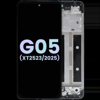 LCD Display mit Rahmen für Motorola Moto G05 (XT2523 /2025) (Original)