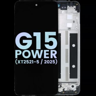 LCD Display mit Rahmen für Motorola Moto G15 Power (XT2521-5 /2025) (Original)