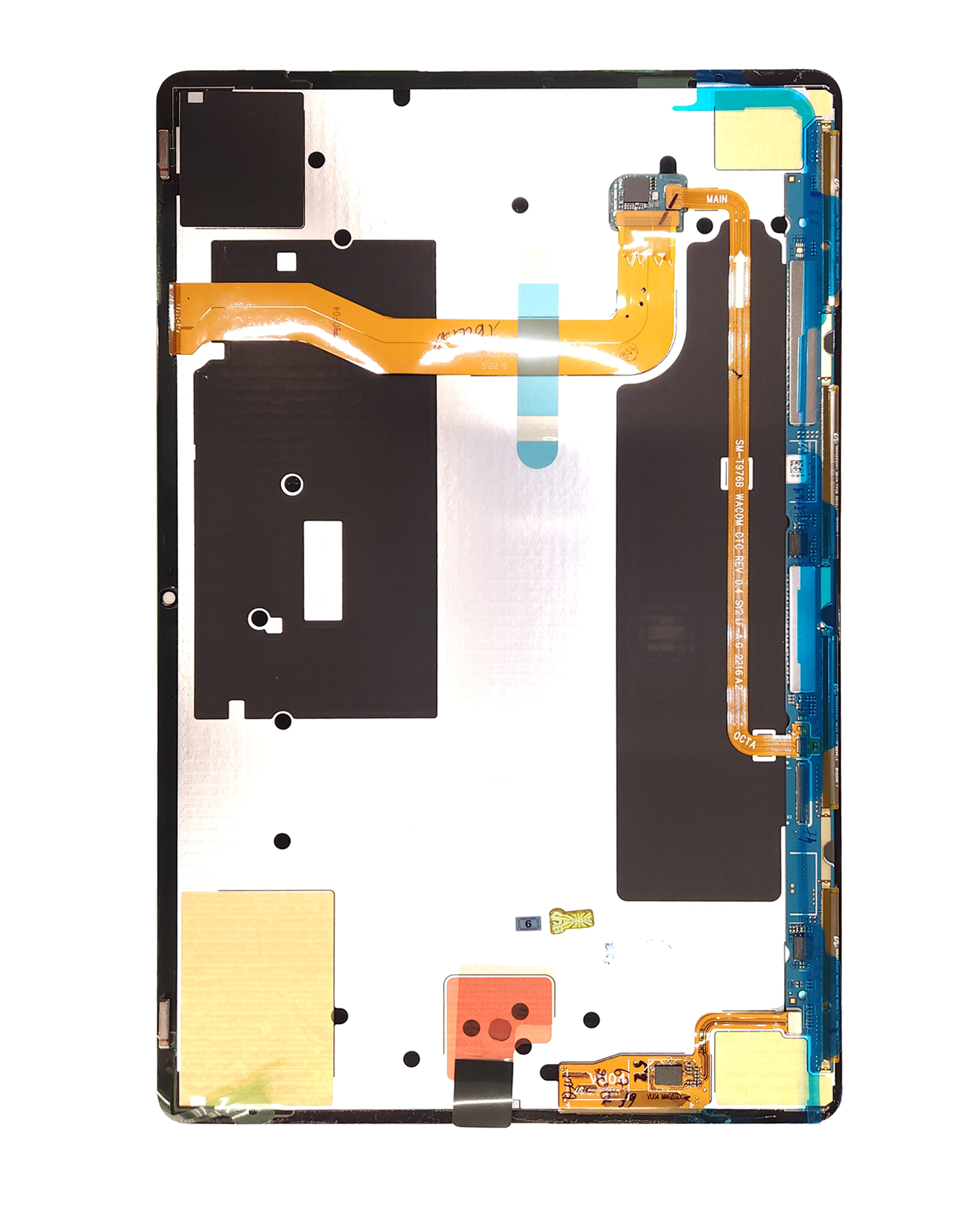 OLED Display ohne Rahmen für Samsung Galaxy Tab S8 Plus 5G 12.4" (X800 / X806 / X808) (2022) (Service Pack) (Black (Schwarz)) – Bild 3