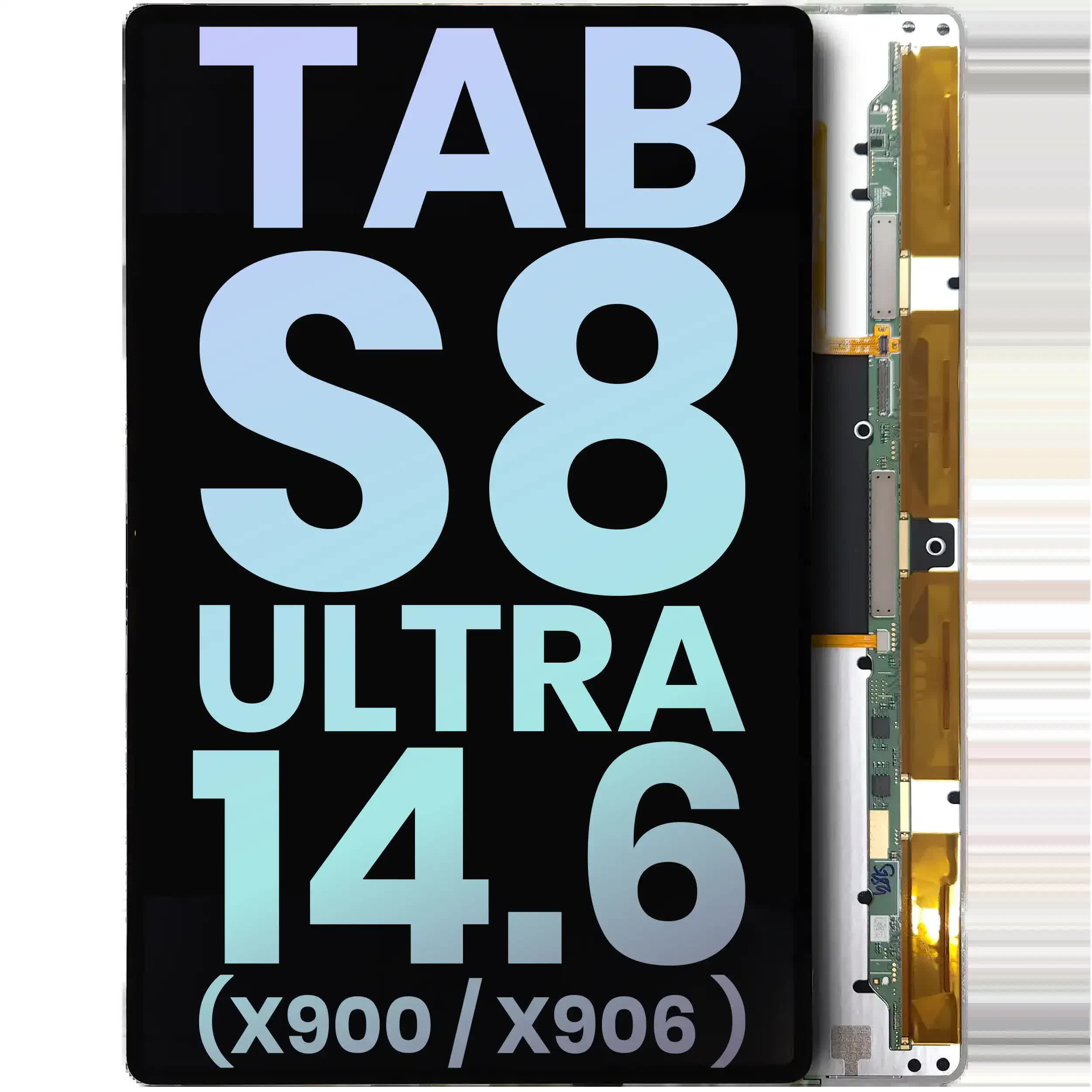 OLED Display ohne Rahmen für Samsung Galaxy Tab S8 Ultra 14.6" (X900 / X906 ) (2022) (WiFi / 5G) (Service Pack)