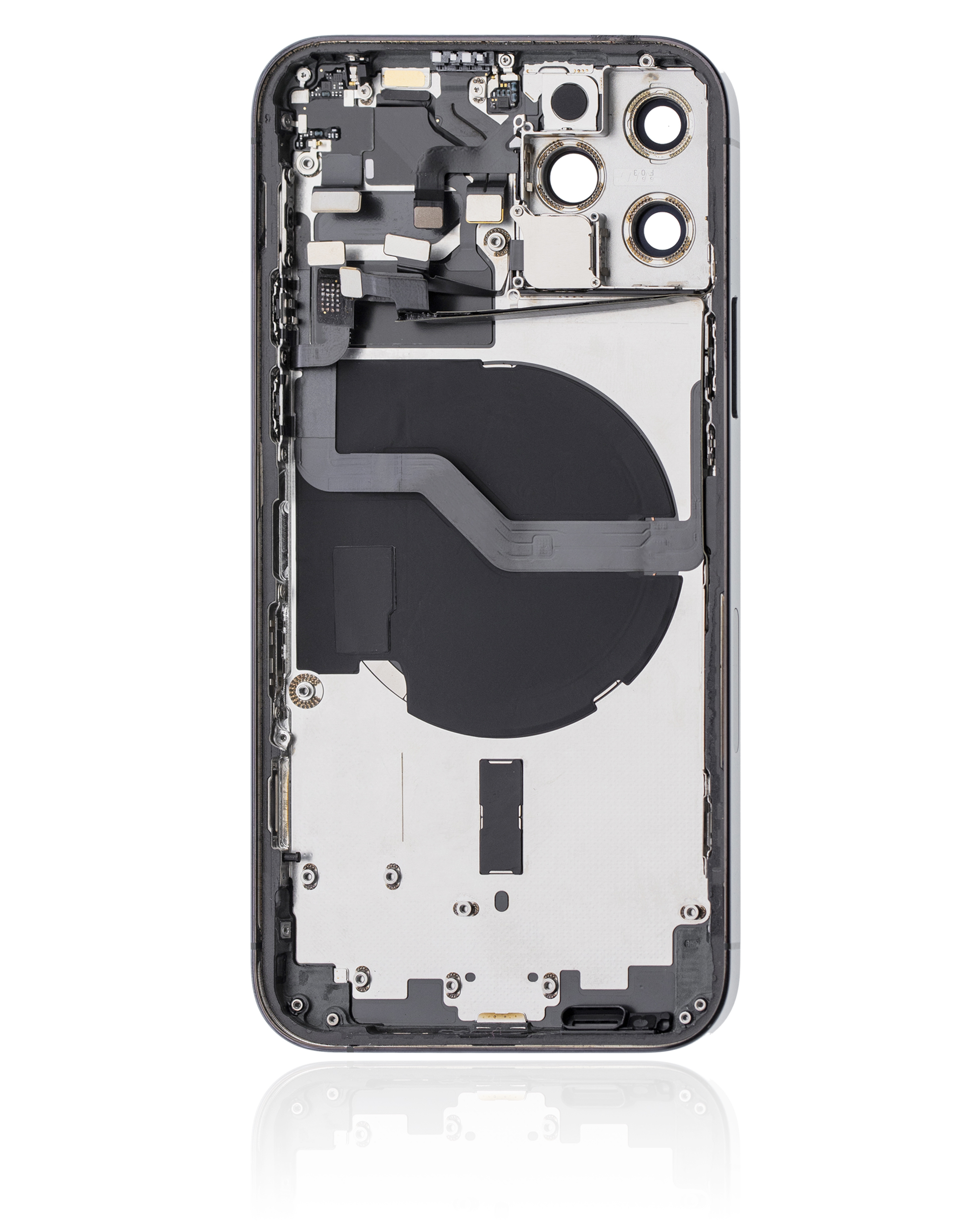 Rückgehäuse mit Kleinteilen für iPhone 12 Pro (EU / globale Version) (ausgebautes Originalteil: Grade C) (Pacific Blue) – Bild 3
