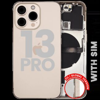 Rückgehäuse mit Kleinteilen für iPhone 13 Pro (EU / globale Version) (ausgebautes Originalteil: Grade B) (Gold)