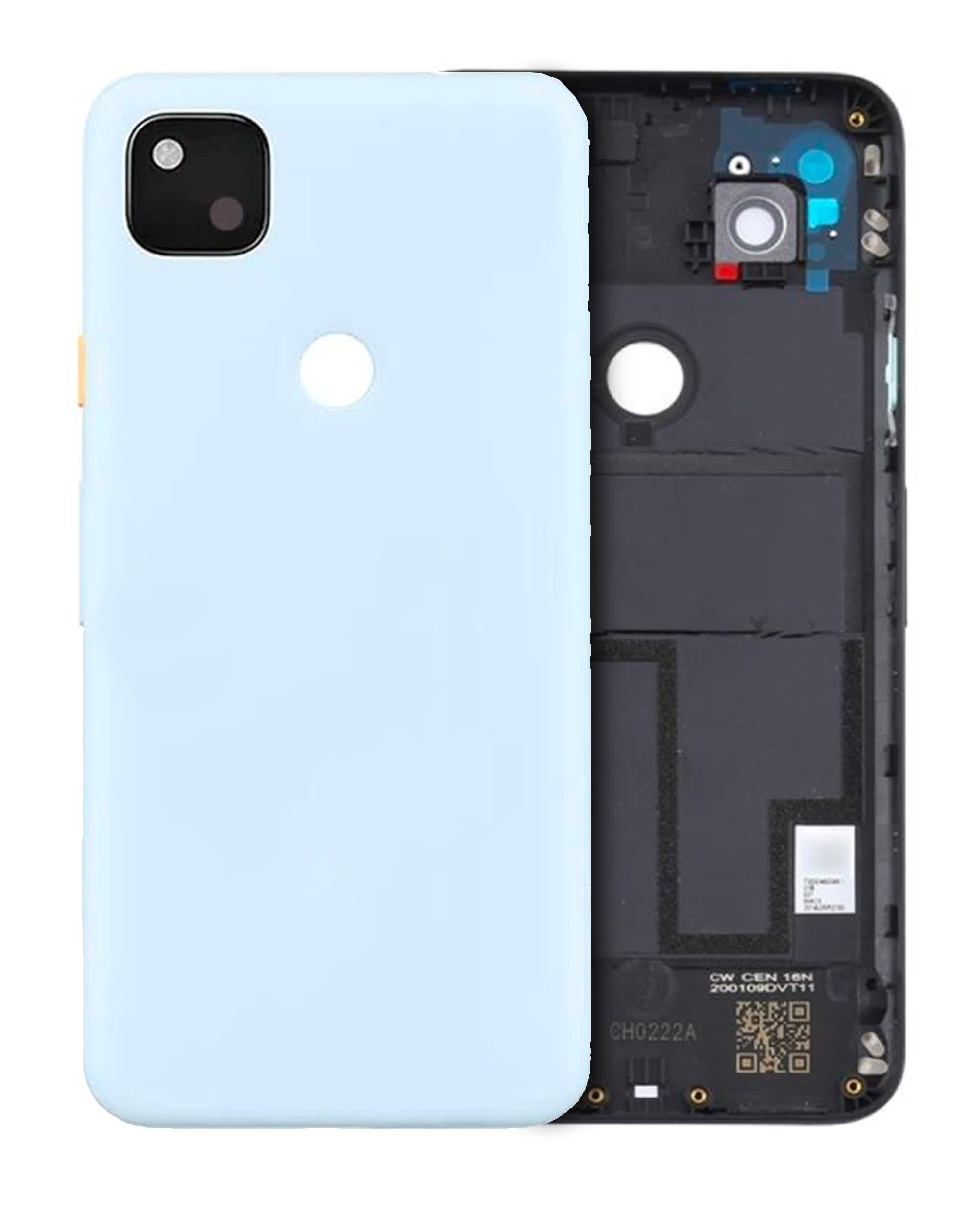 Rückgehäuse Baugruppe für Google Pixel 4a (Original) (Barely Blue)