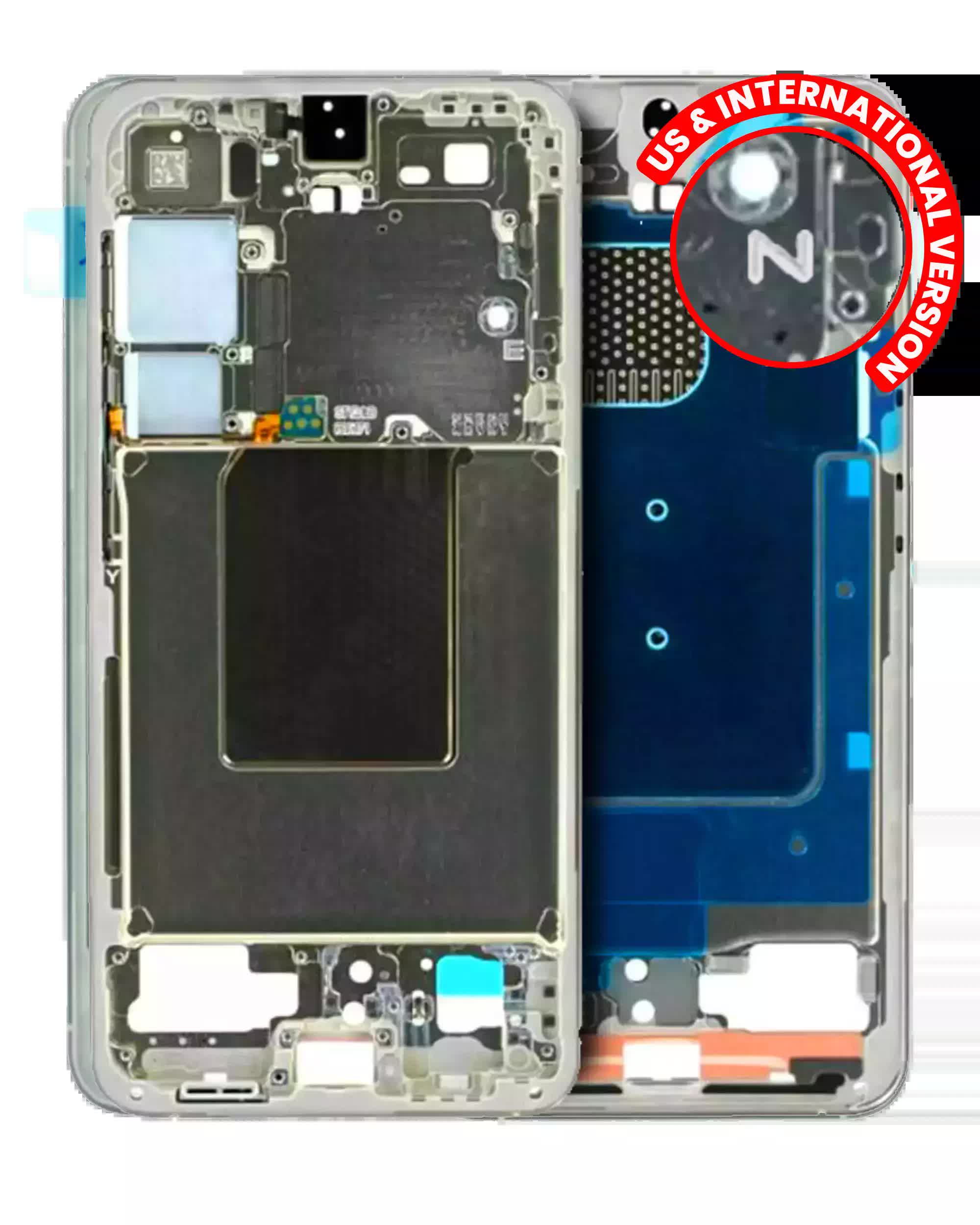 Mittelrahmen für Samsung Galaxy S24 5G (US & International Version) (Amber Yellow)