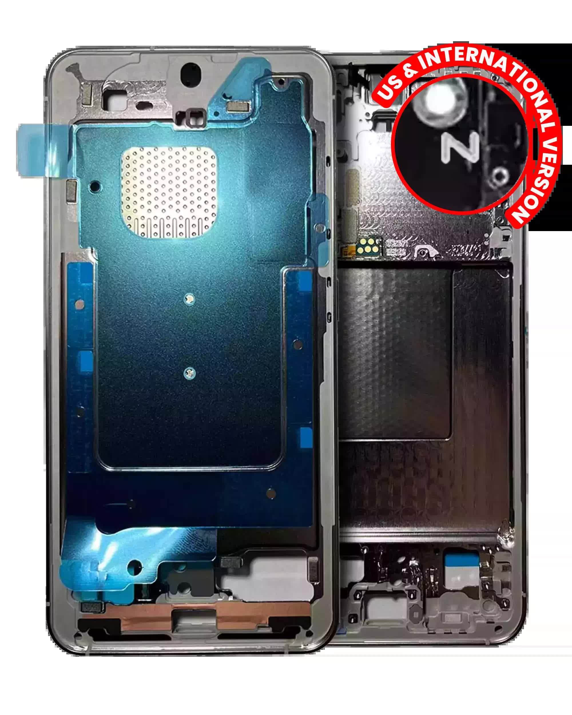 Mittelrahmen für Samsung Galaxy S24 5G (US & International Version) (Marble Grey)