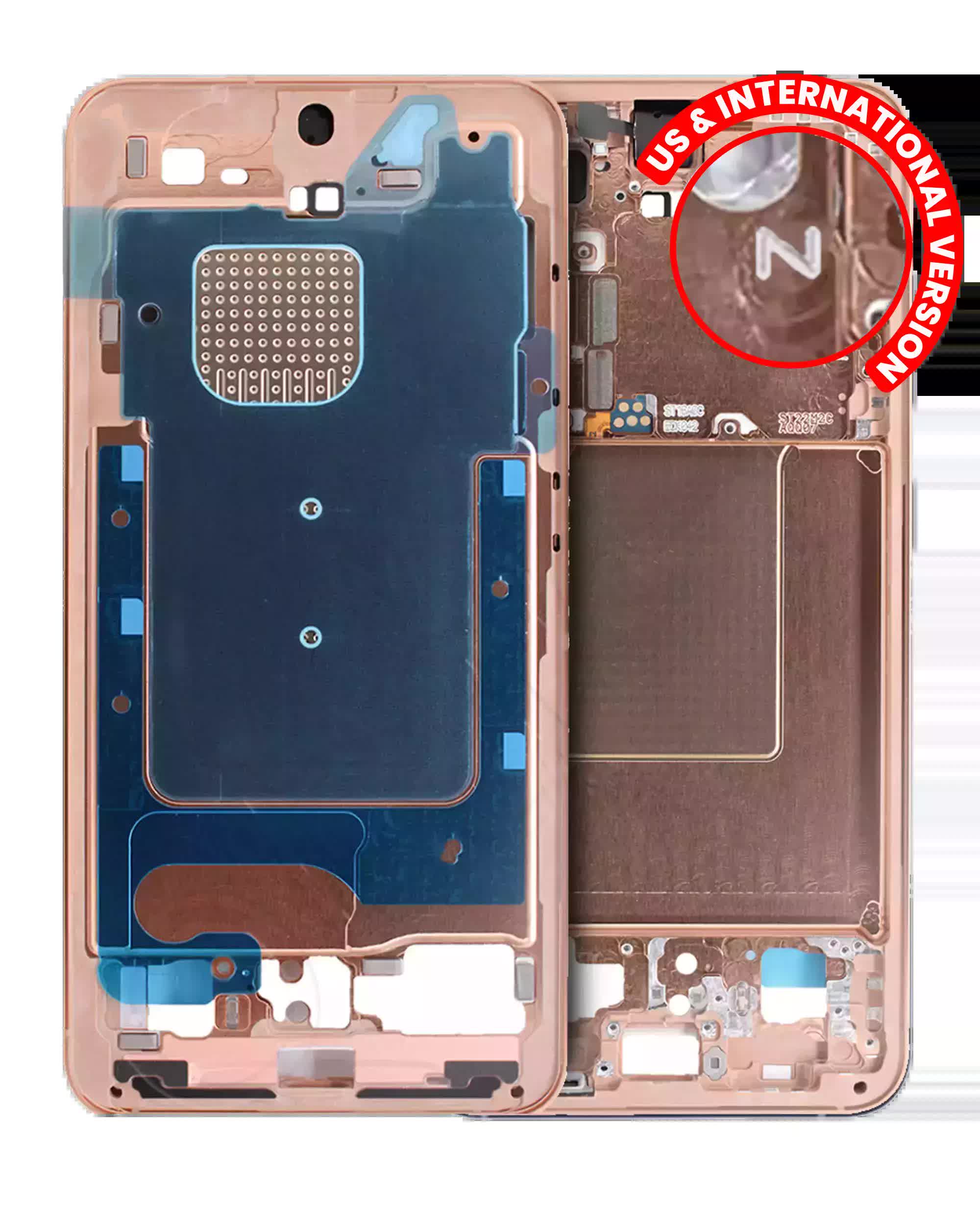 Mittelrahmen für Samsung Galaxy S24 5G (US & International Version) (Sandstone Orange)